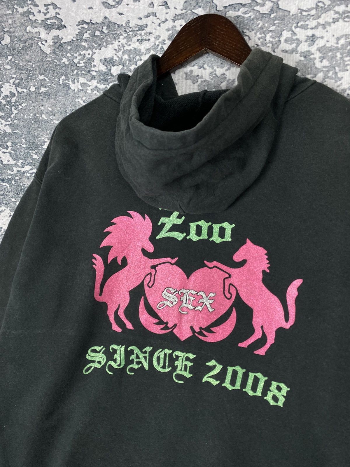 Japanese Brand Vintage Zoo Group Zip Up Hoodies Size US XL / EU 56 / 4 - 9 Thumbnail