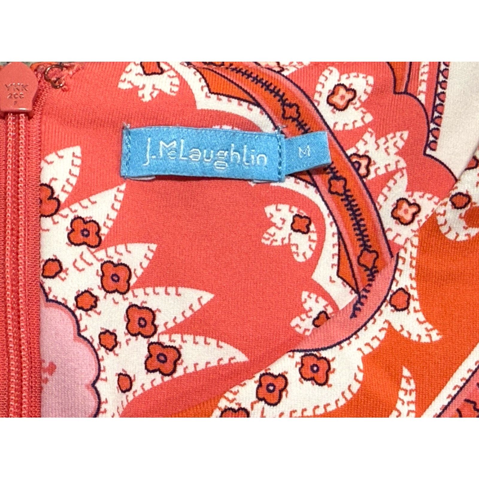 J.McLaughlin J. McLaughlin Dress Women’s M Pink Paisley Sleeveless Knit Pencil Maxi Casual Boho 90s? (Wait) Size M / US 6-8 / IT 42-44 - 2 Thumbnail