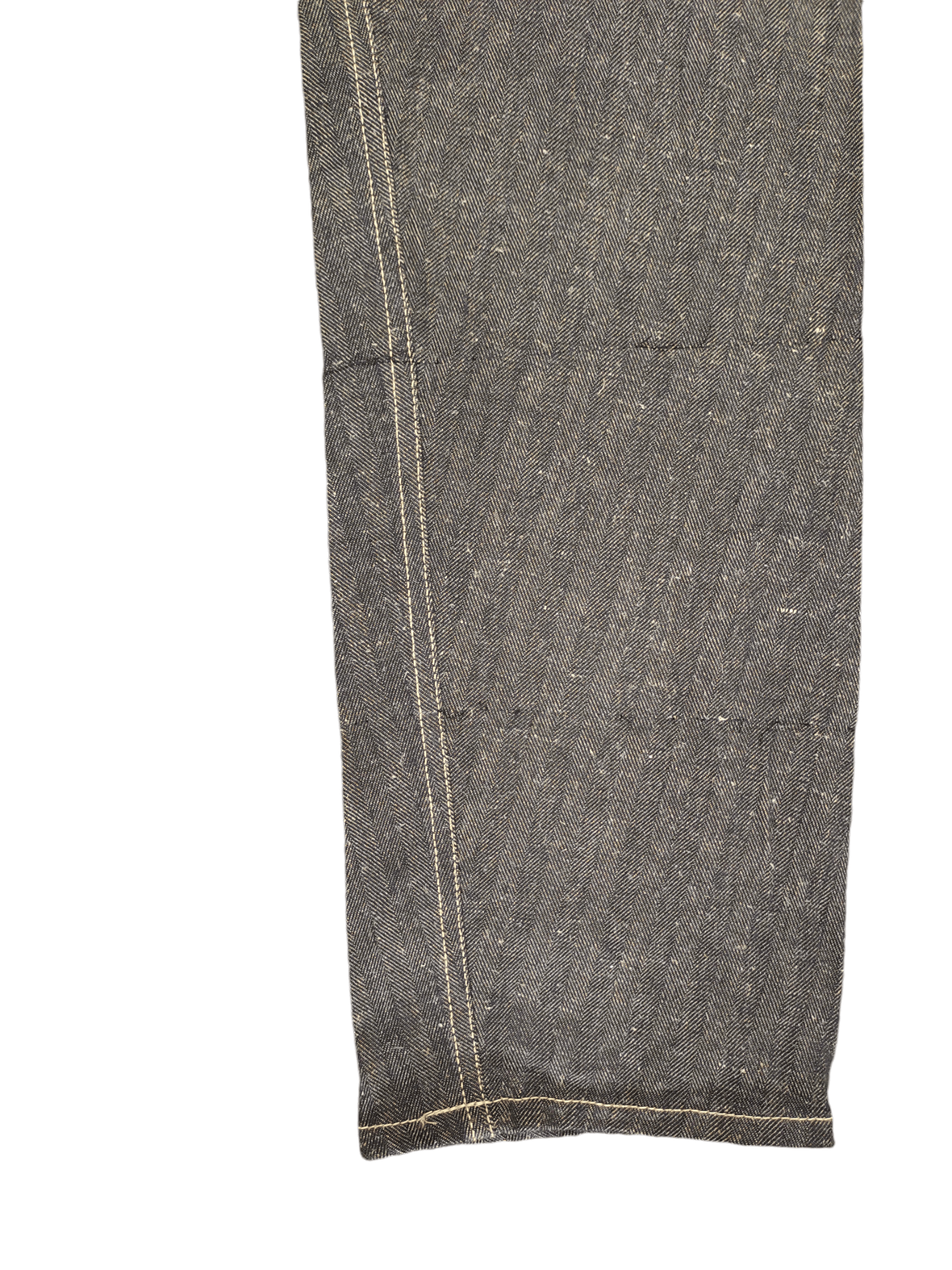Andrew Mackenzie Andrew Mackenzie Heringbone Tweed Long Denim Jeans Size US 30 / EU 46 - 15 Thumbnail