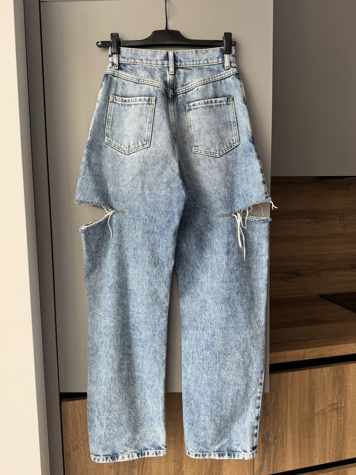Maison Margiela Maison Margiela Blue Slit Cut Out Jeans 2023 Size 25" / US 0 / IT 36 - 5 Thumbnail