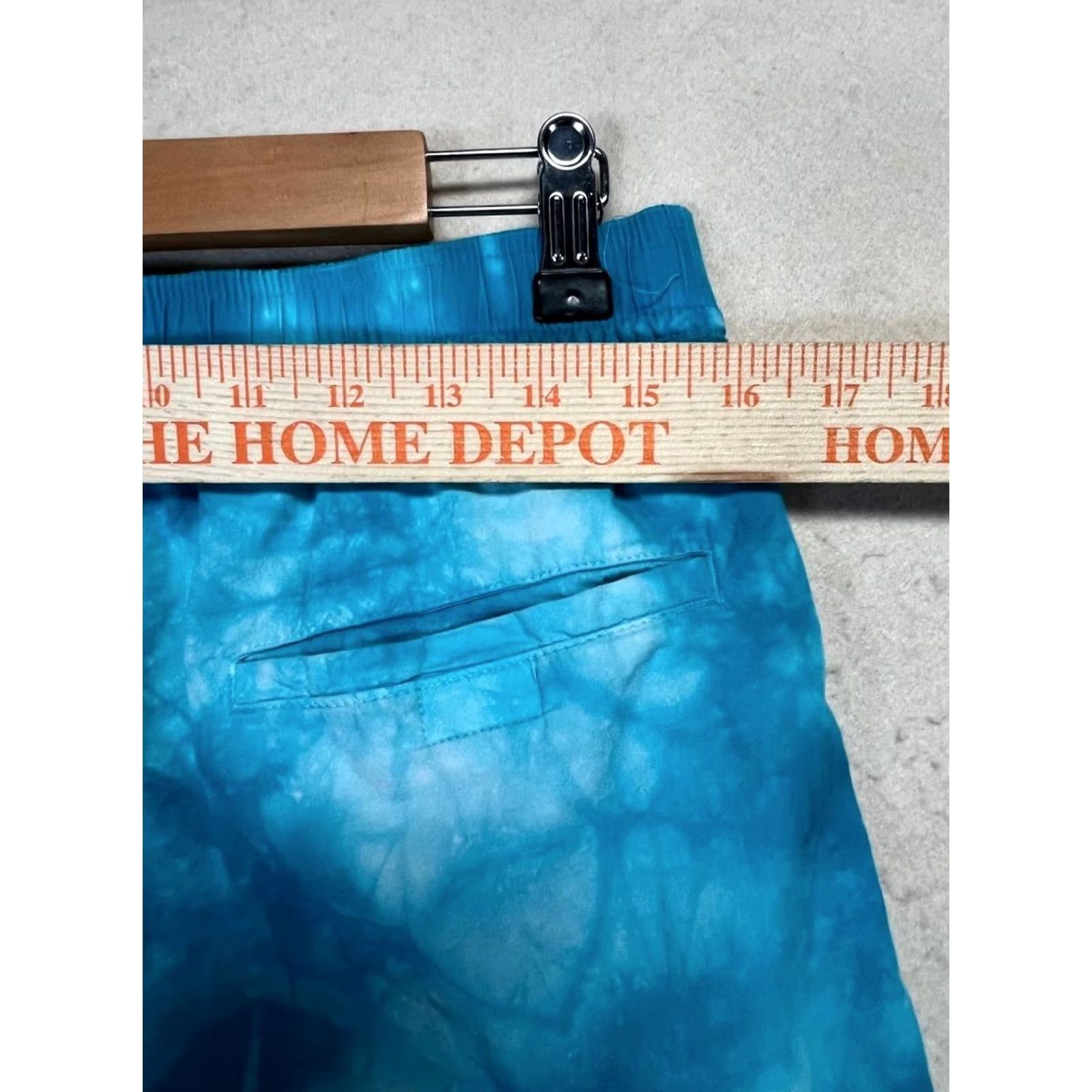 Vintage Modern Amusement Blue Drawstring Swim Shorts Men's Medium Size US 31 - 4 Thumbnail