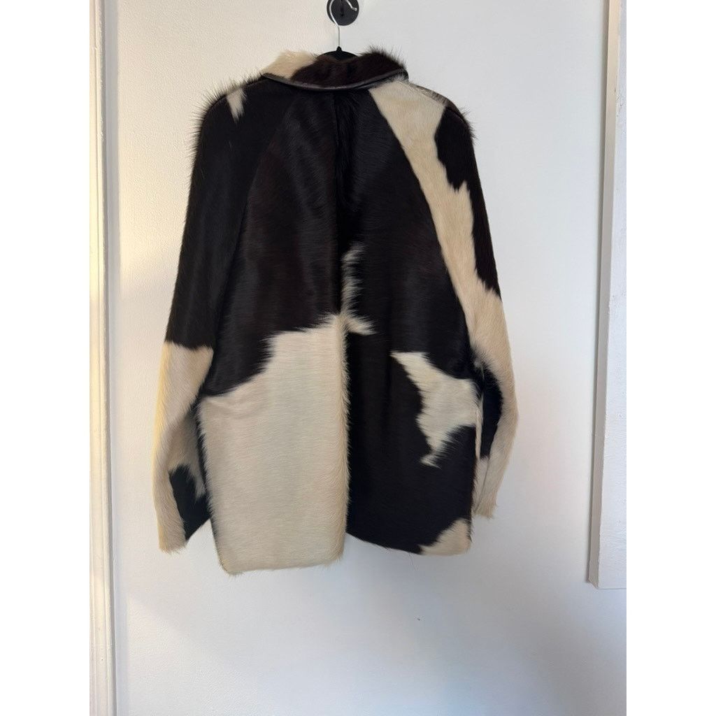 Bode Bode NWT Leather-Pony Hair Cow Print Coat Size US L / EU 52-54 / 3 - 2 Thumbnail