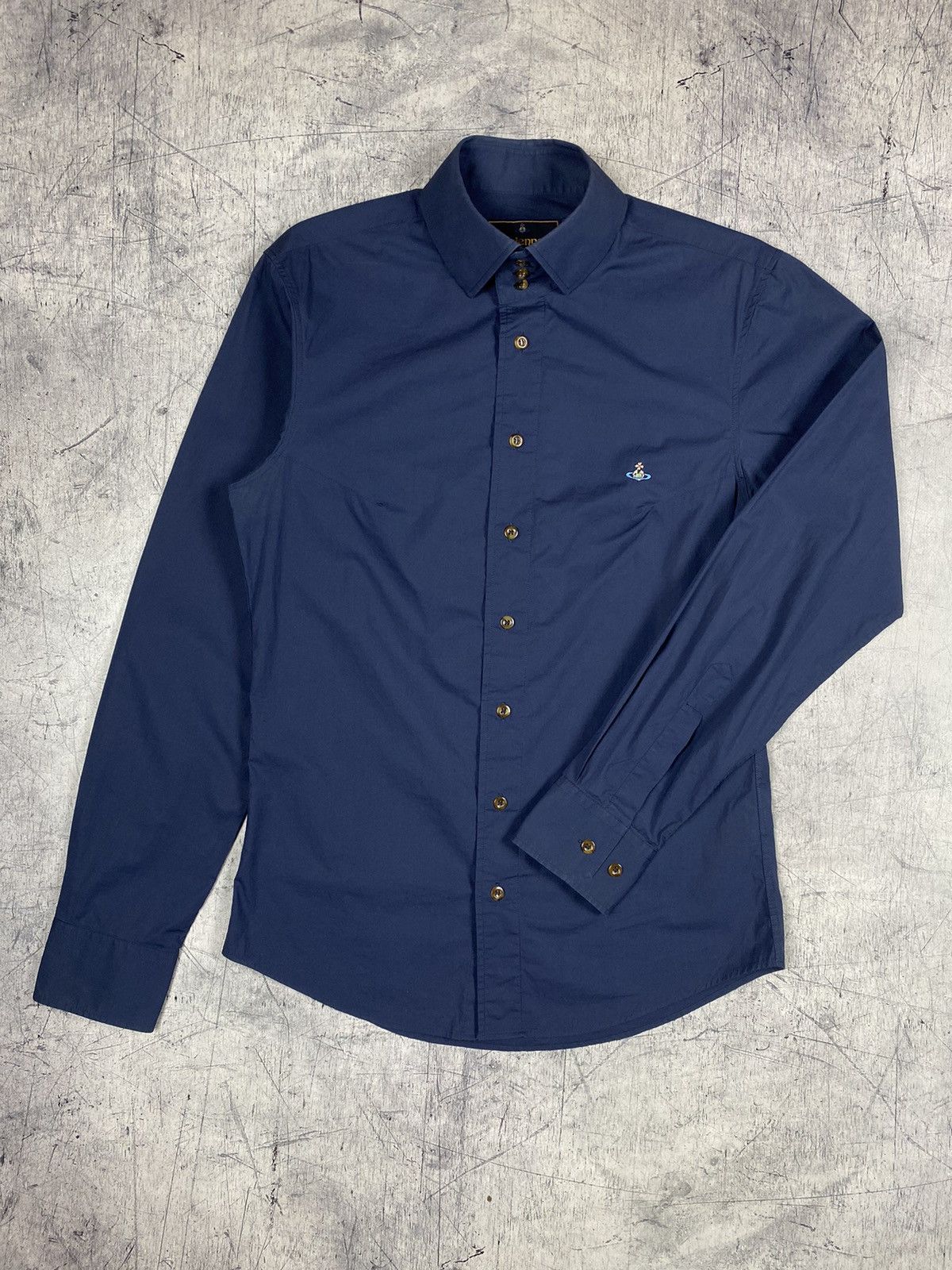 Designer × Vintage × Vivienne Westwood Vintage Vivienne Westwood Luxury Logo Embroidered Button Up Size US M / EU 48-50 / 2 - 2 Thumbnail