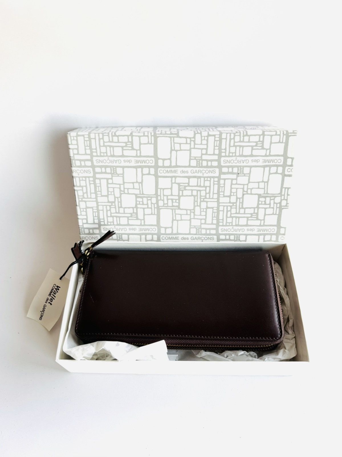 Comme des Garcons × Japanese Brand New lg Comme des Garcons dbl zip continental wallet blue CDG Size ONE SIZE - 1 Thumbnail