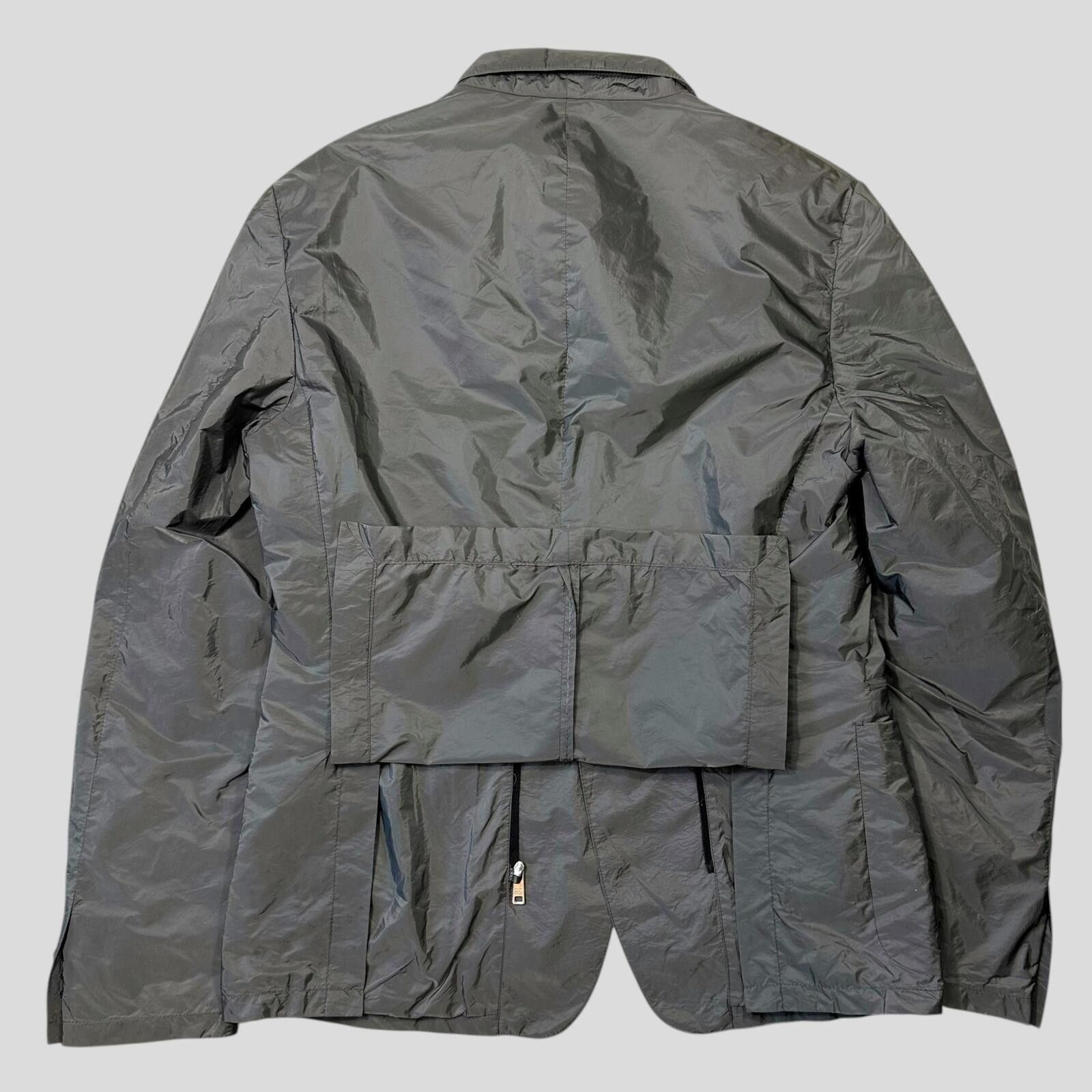 Prada Prada Sport 2014 Nylon PU Shimmer Blazer Jacket - IT54 (L) Size US L / EU 52-54 / 3 - 3 Thumbnail