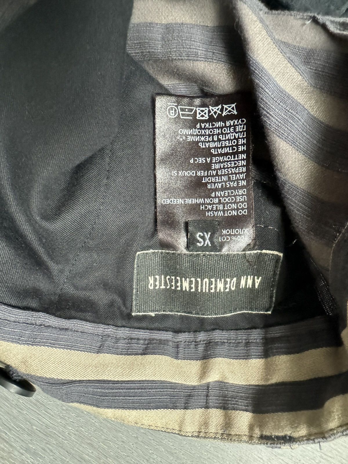 Ann Demeulemeester Ann Spring Summer 2014 Striped Silk pants Size US 30 / EU 46 - 2 Thumbnail