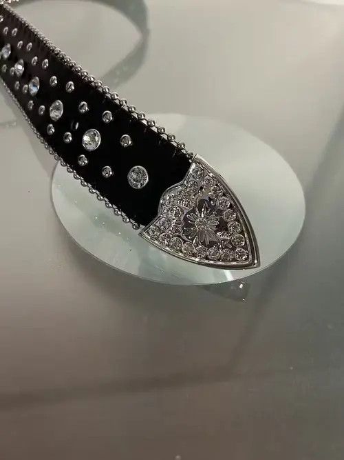 Rod Keenan Y2K Cross Rhinestone Belt Size ONE SIZE - 2 Thumbnail