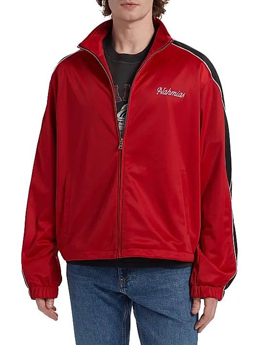 Nahmias os11x0326 Contrast-Trim Track Jacket in Red/Black Size US S / EU 44-46 / 1 - 3 Thumbnail