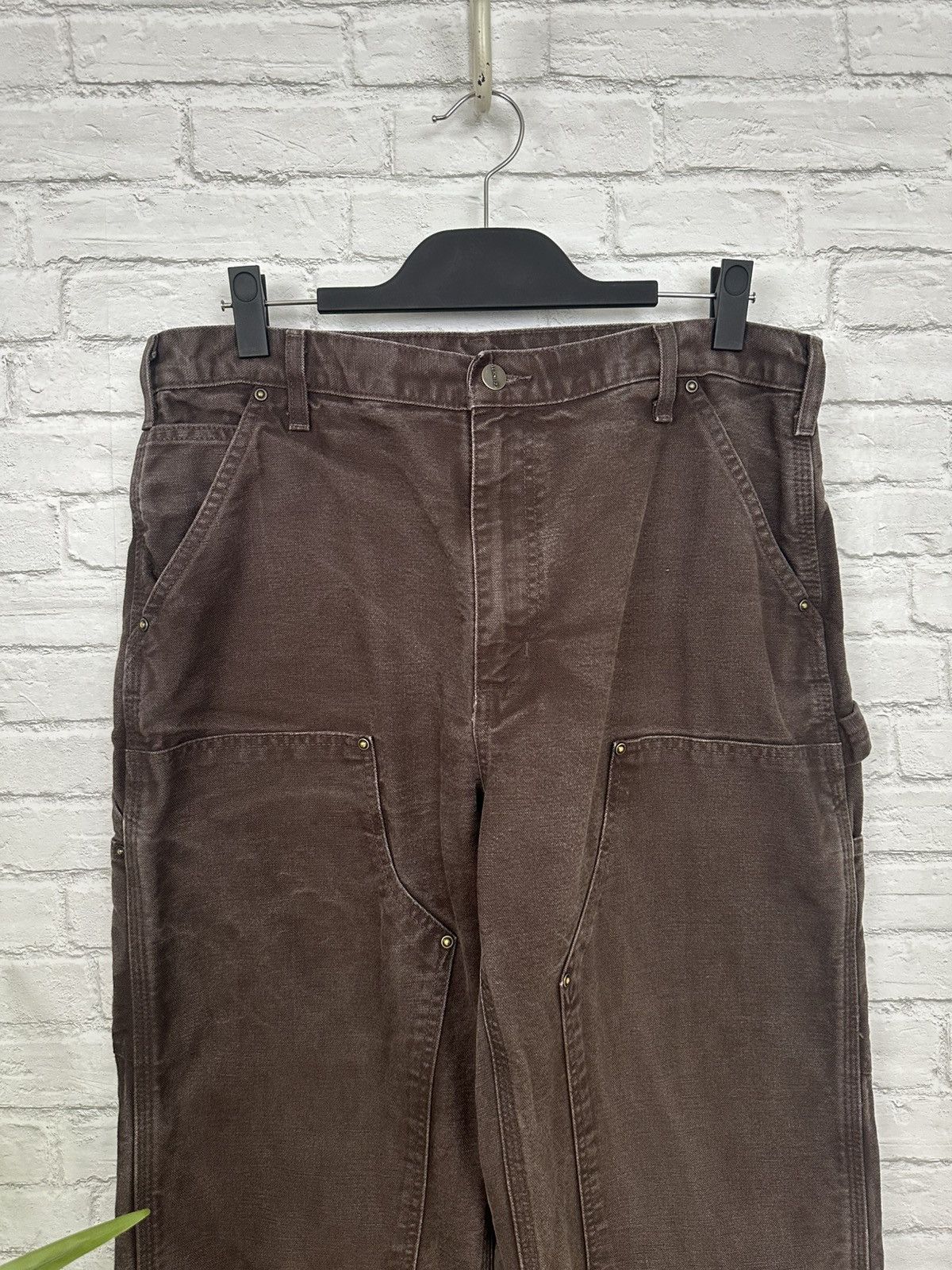Carhartt (34x31) FADED TO PERFECTION Carhartt Double Knee Pants Size US 34 / EU 50 - 3 Thumbnail
