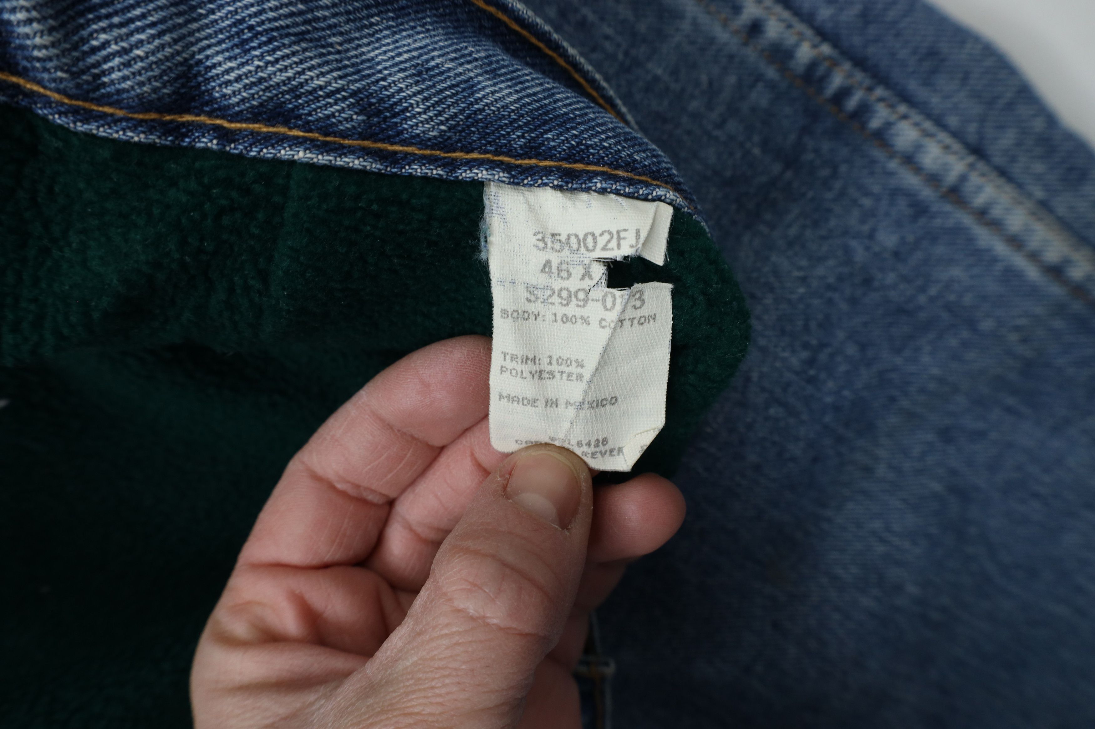 Vintage × Wrangler Vintage Wrangler Heavyweight Fleece Lined Denim Jeans Size US 44 / EU 60 - 6 Thumbnail