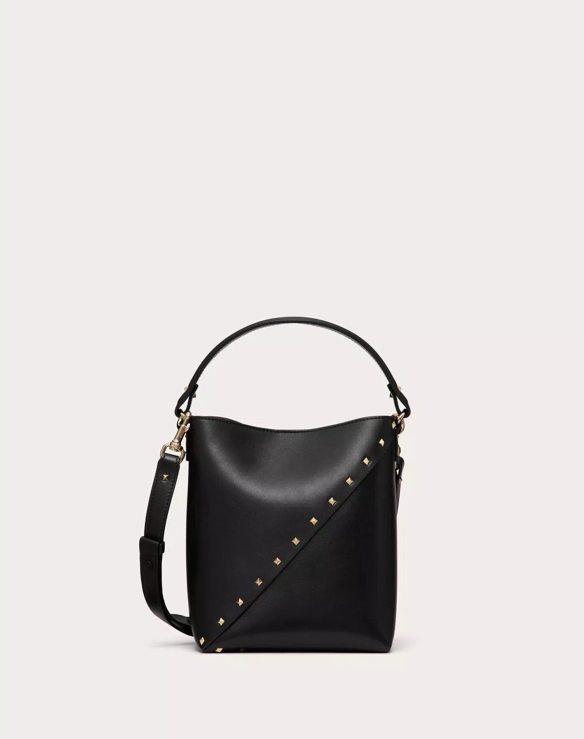Valentino oc11z0725 Size:OS/ Wispy Calfskin Bucket Bag in Black Size ONE SIZE - 1 Thumbnail