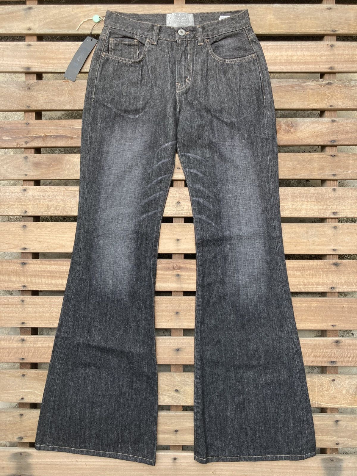 If Six Was Nine E-Play Flare Bell Bottom Jeans Size 27" / US 4 / IT 40 - 2 Thumbnail