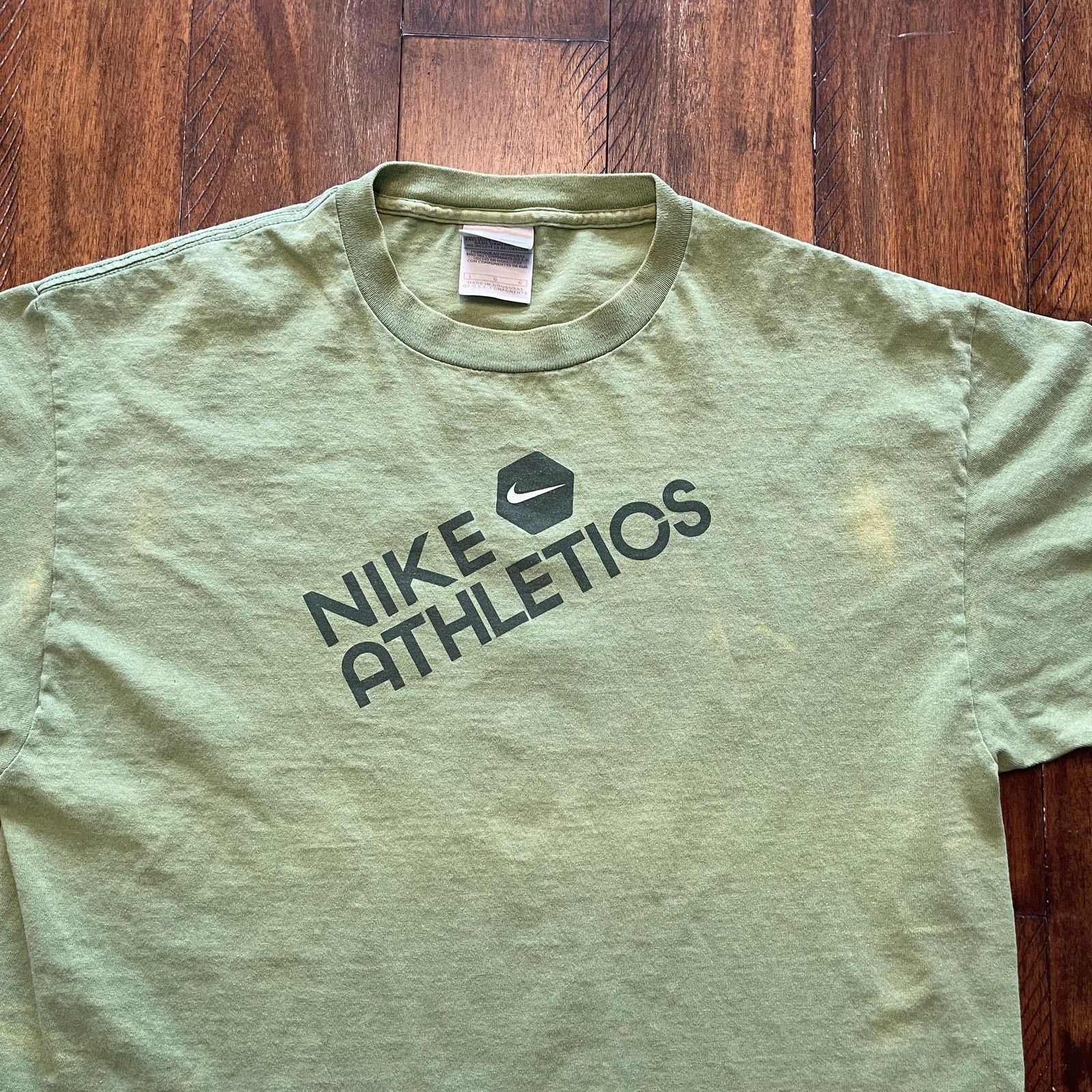 Nike Nike Athletics Shirt Mens Large Green Sports Graphic Tee Size US L / EU 52-54 / 3 - 3 Thumbnail