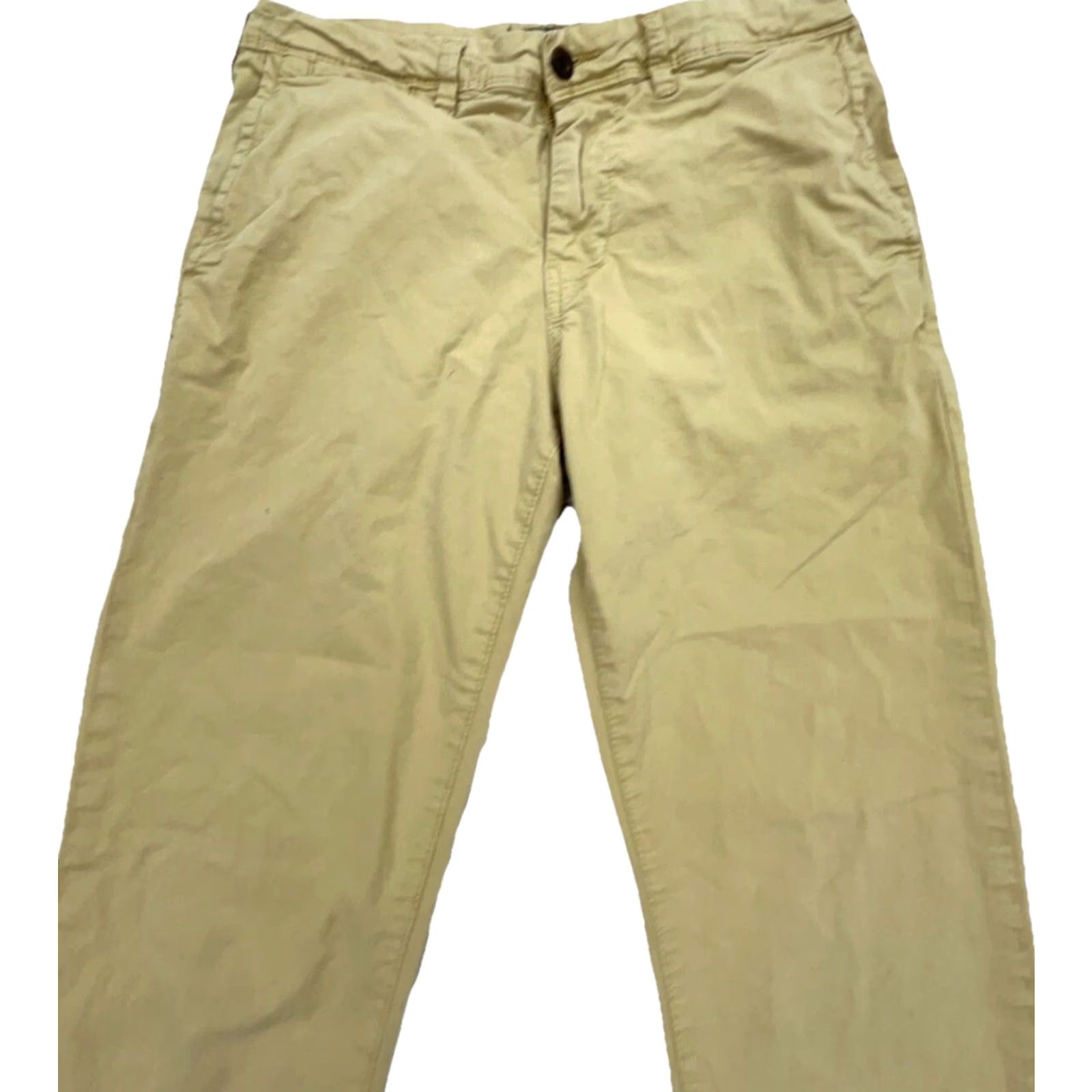 American Eagle Outfitters American Eagle Pants Men Slim Fit Chino 5-Pocket Beige Cotton Casual 28x30 Slant Logo Vintage? No. Size US 28 / EU 44 - 3 Thumbnail