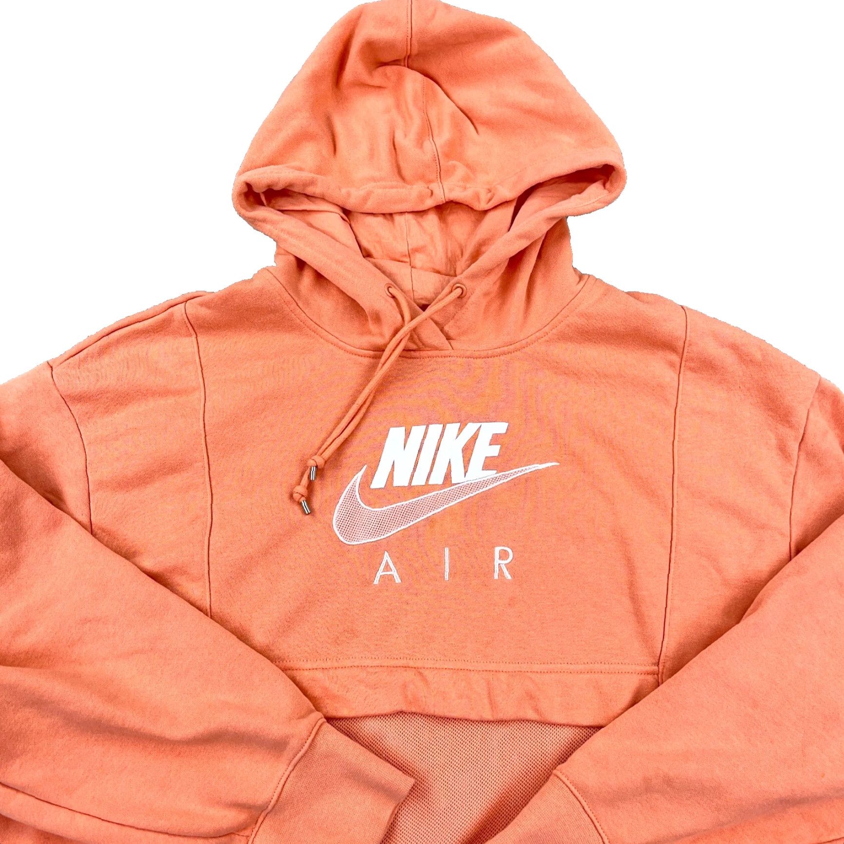 Nike Nike Hoodie Women 1X Orange White Pullover Sweatshirt Air Spellout Peach Retro Shirt Womens 1X Nike Sportswear Hoodie Size XL / US 12-14 / IT 48-50 - 2 Thumbnail