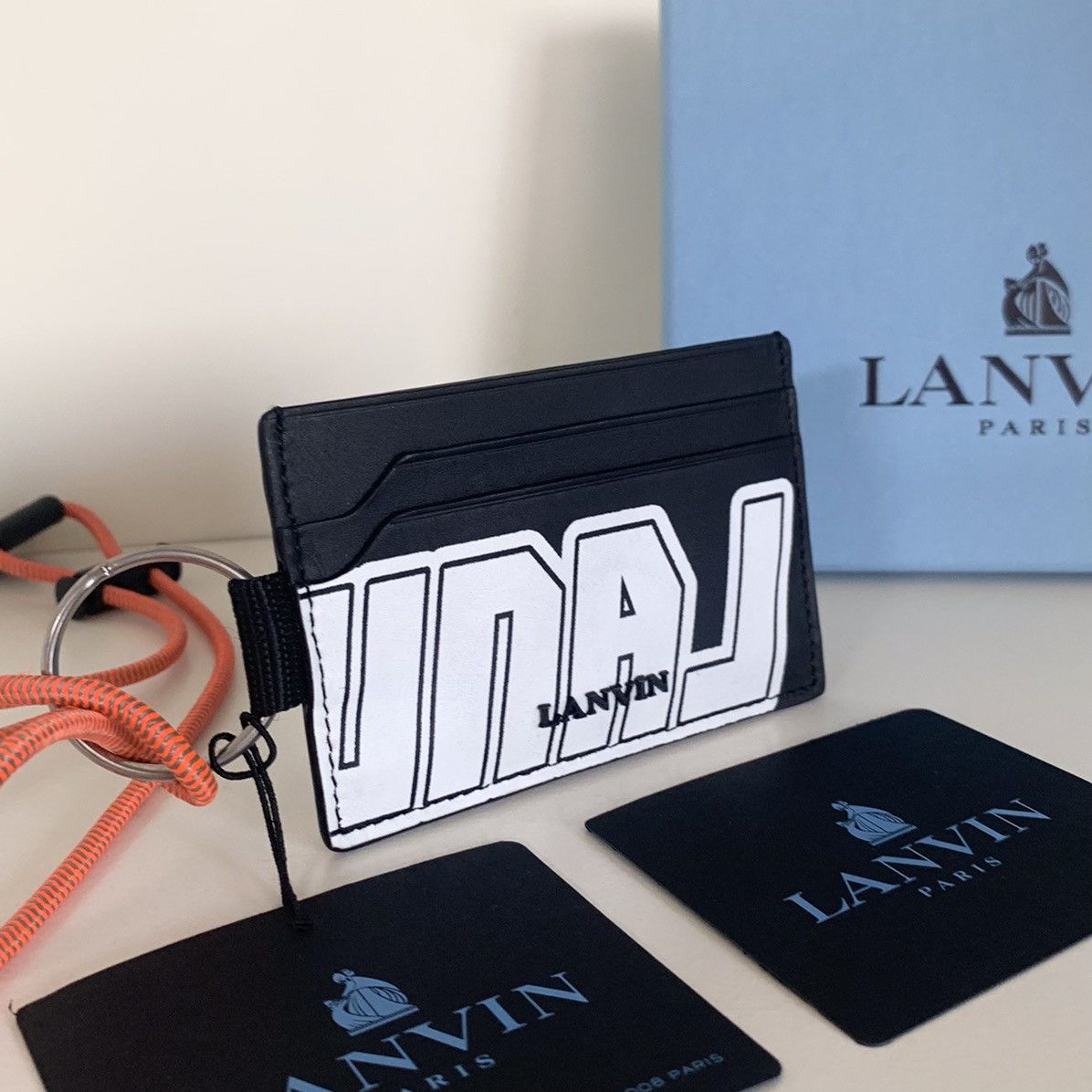 Lanvin Lanvin leather card wallet lanyard Size ONE SIZE - 2 Thumbnail