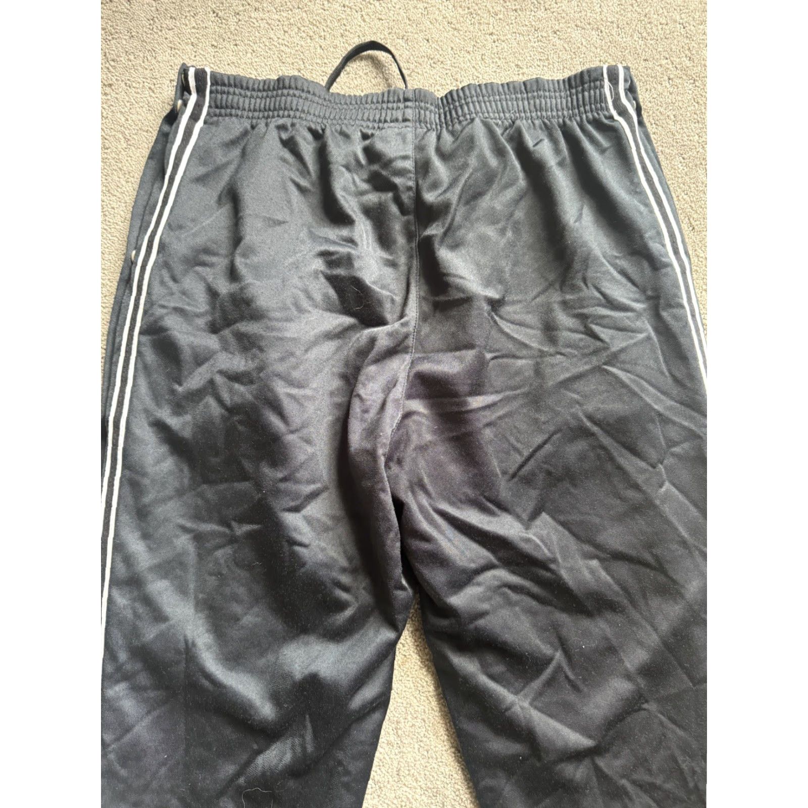 Reebok VINTAGE Reebok Pants Sweatpants Black Men's S Elastic Ankle Cuffs Logo Pockets Fleece Training Casual Mens Size US 29 - 5 Thumbnail