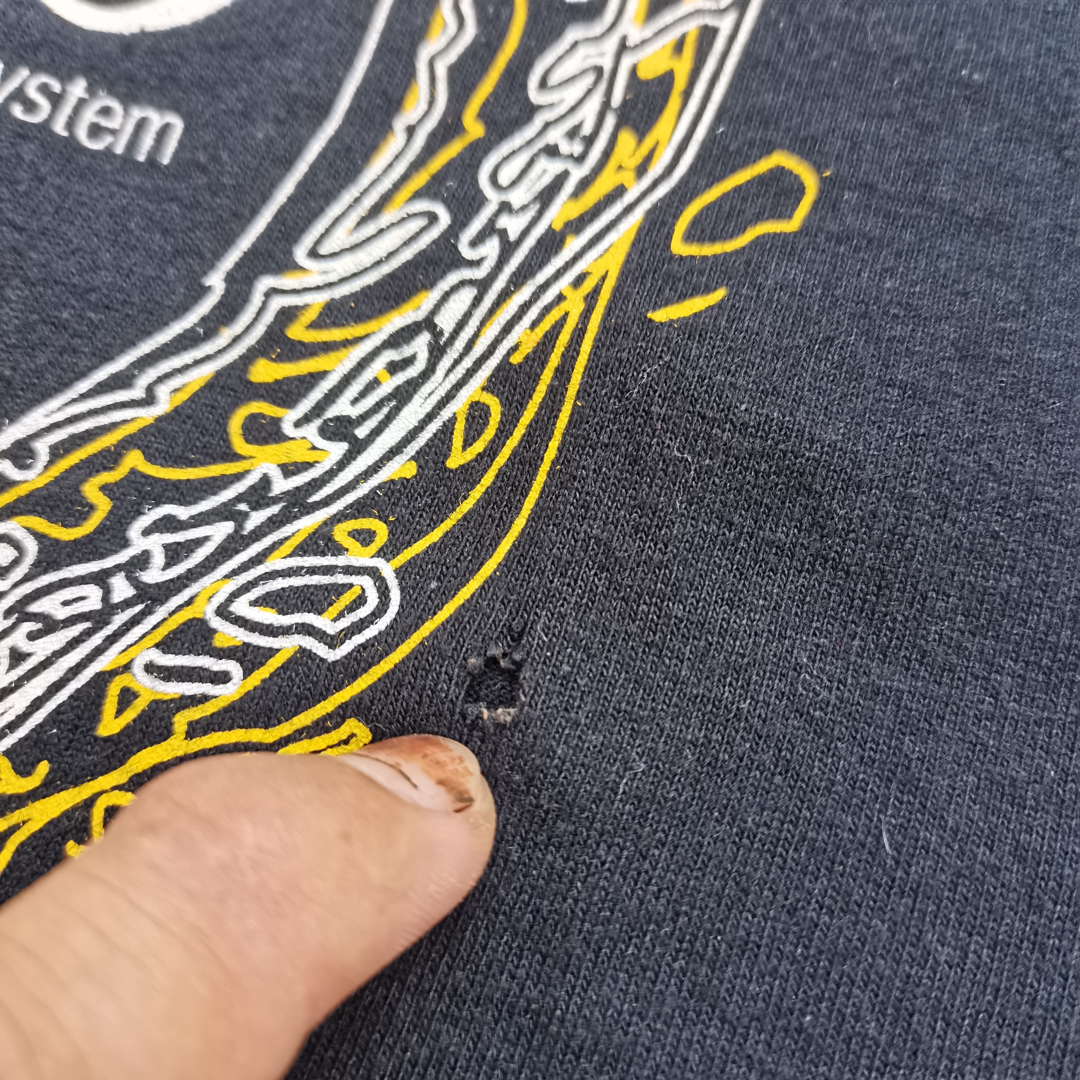Fruit Of The Loom Vintage Rare 90s Fruit Of The Loom X Seiko Black Tee Size L Size US L / EU 52-54 / 3 - 8 Thumbnail