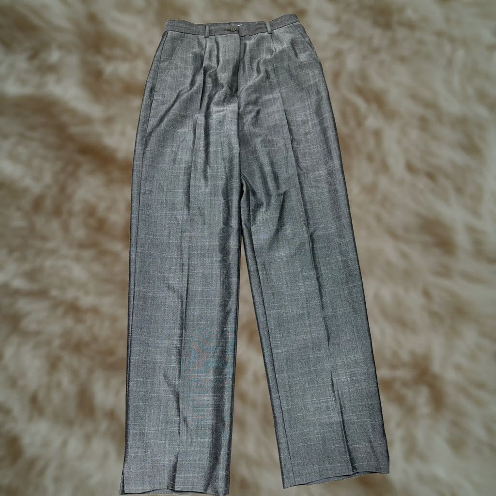 Vintage Garfield & Marks Gray Dress Pants High Rise Polyester Wool Formal Sz 2 Women's Pants 2 Gray Wool Polyester Dress Pants Womens` Size 26" / US 2 / IT 38 - 1 Thumbnail
