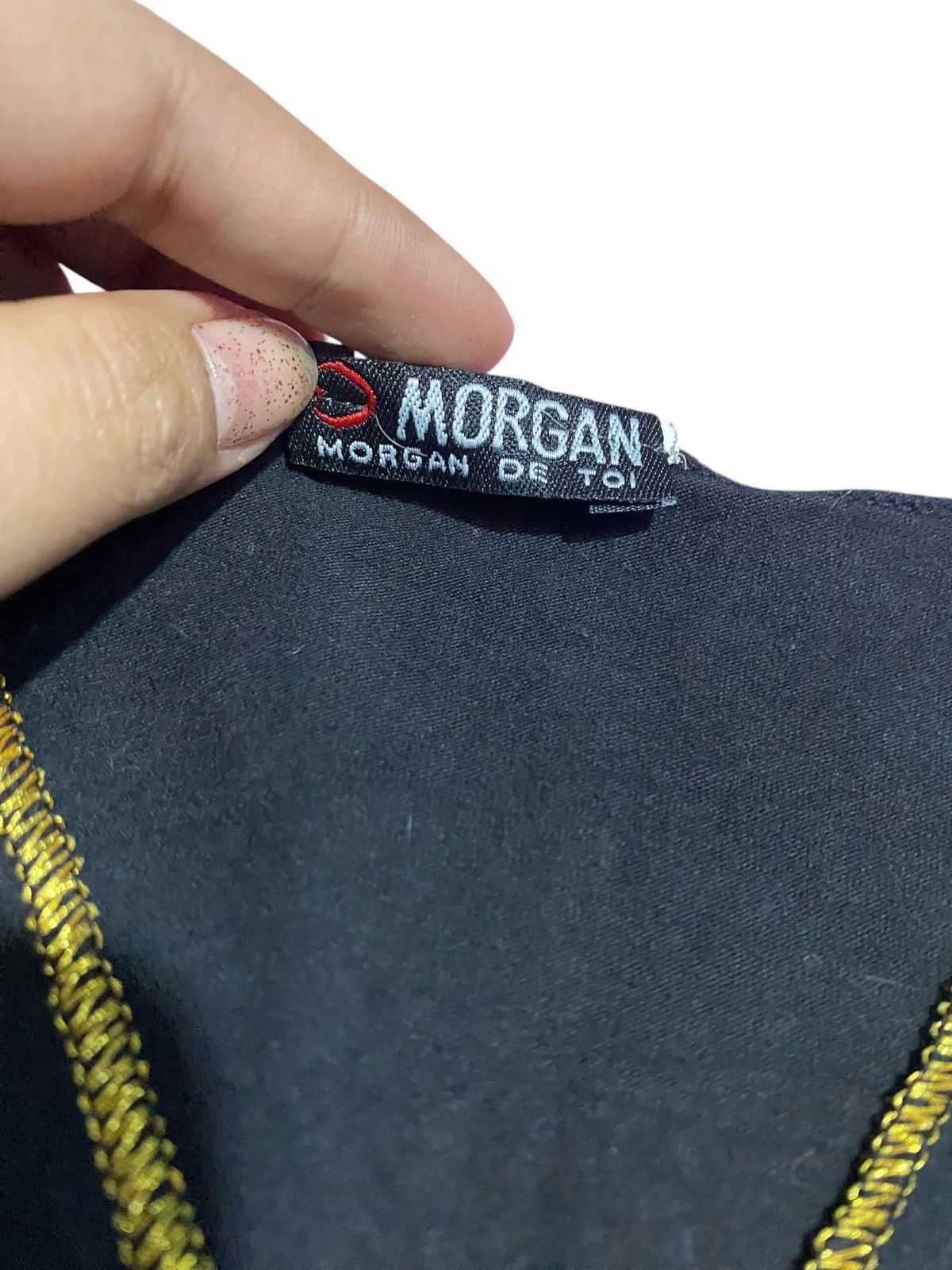 Japanese Brand × Morgan Homme × Vintage Vintage Morgan De Toi tribal western flare sleeve Size XS / US 0-2 / IT 36-38 - 4 Thumbnail