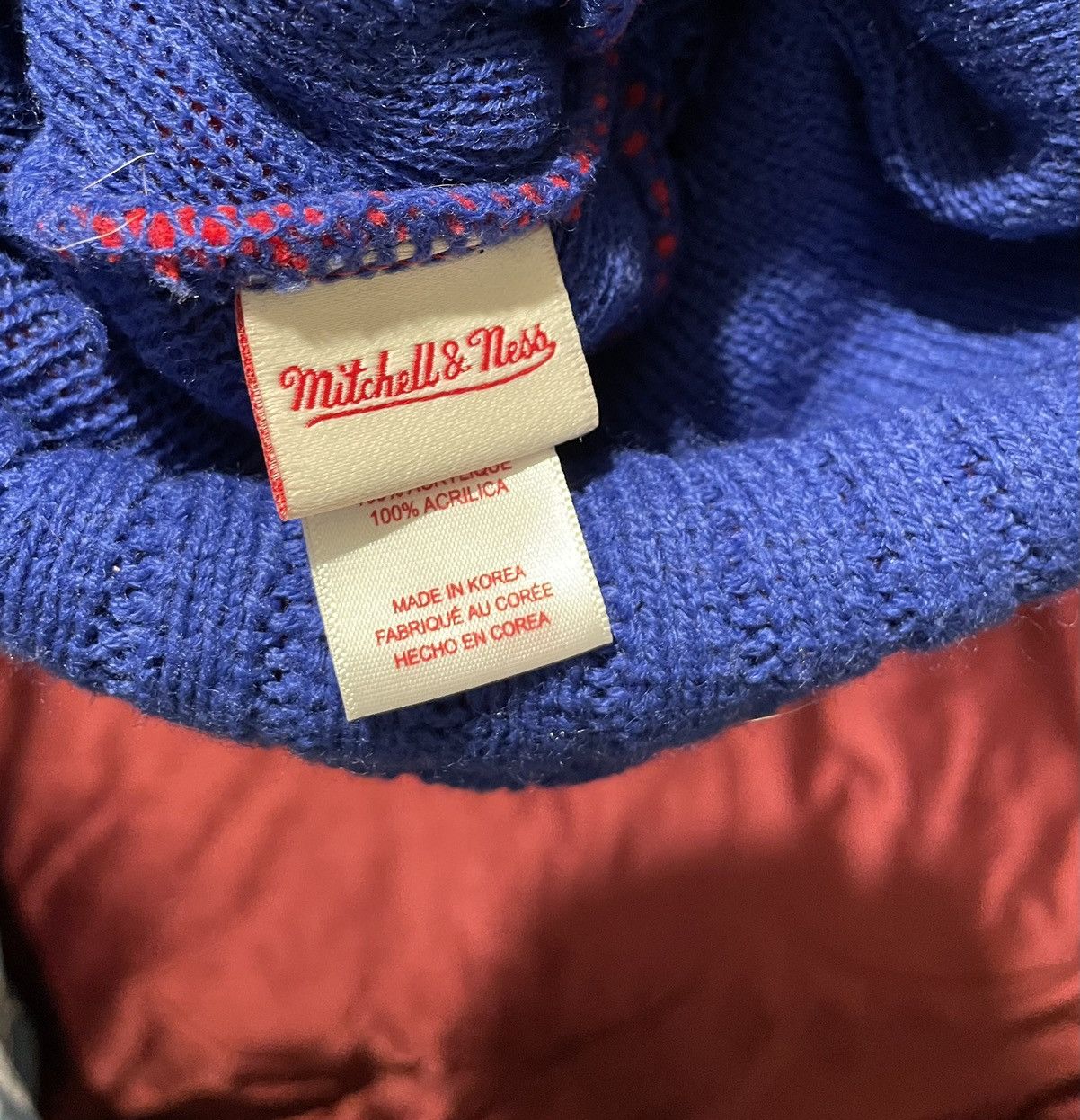 Mitchell & Ness Los Angeles Clippers Mitchell & Ness Pom Beanie Winter NBA Size ONE SIZE - 3 Thumbnail