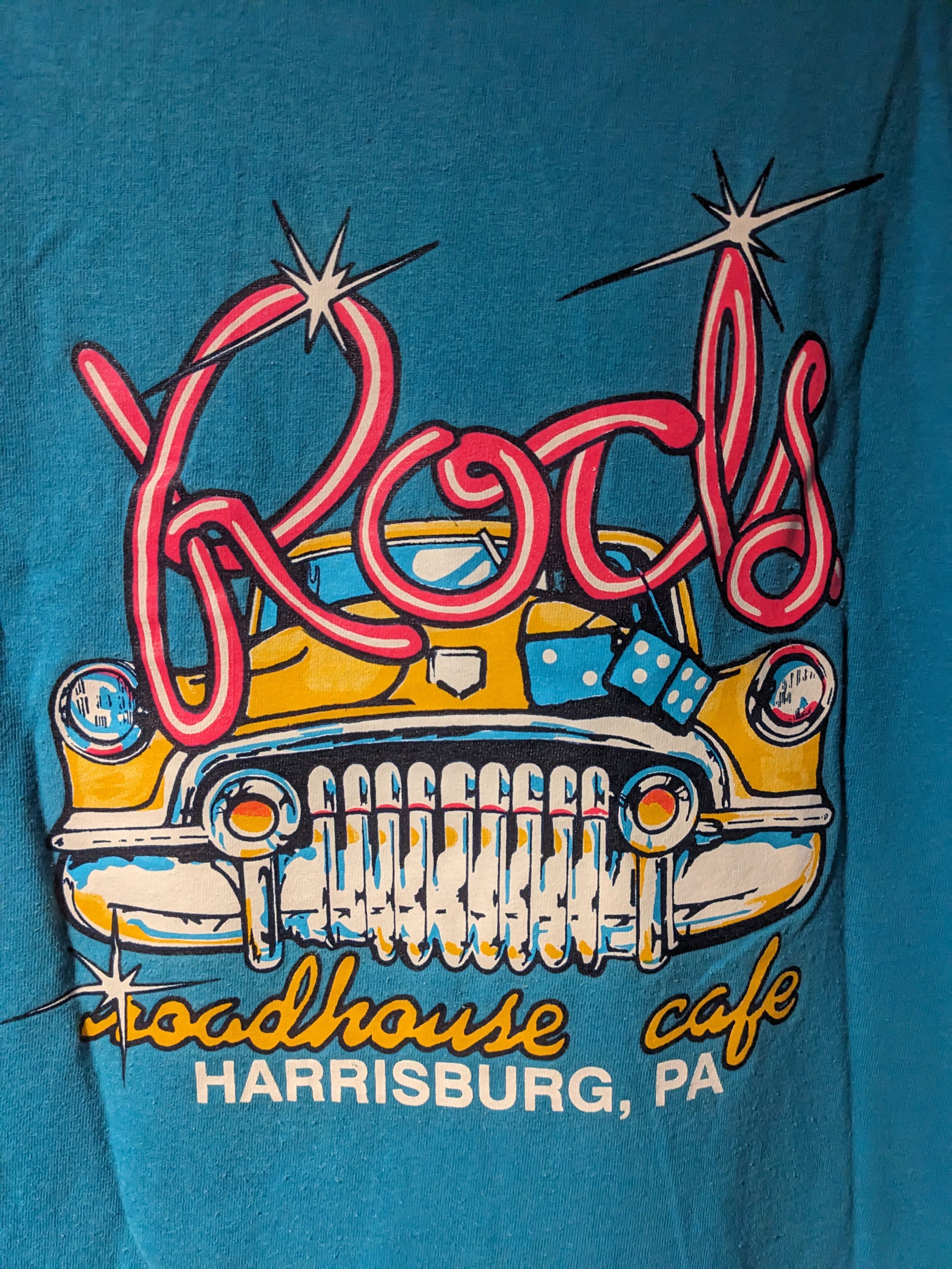NASCAR × Vintage Vintage 90s Rods Roadhouse Cafe Harrisburg Large T-Shirt Size US L / EU 52-54 / 3 - 2 Thumbnail