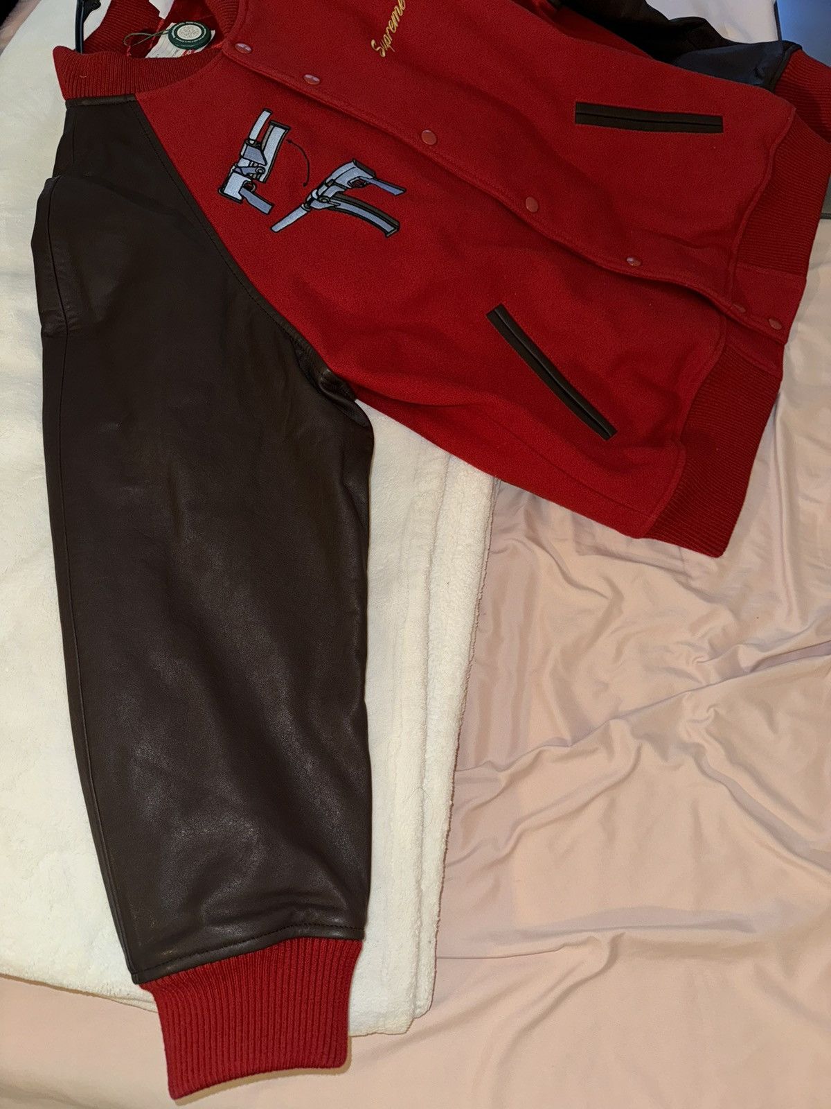 Supreme Supreme AEON Flux Varsity Jacket Size US L / EU 52-54 / 3 - 12 Thumbnail