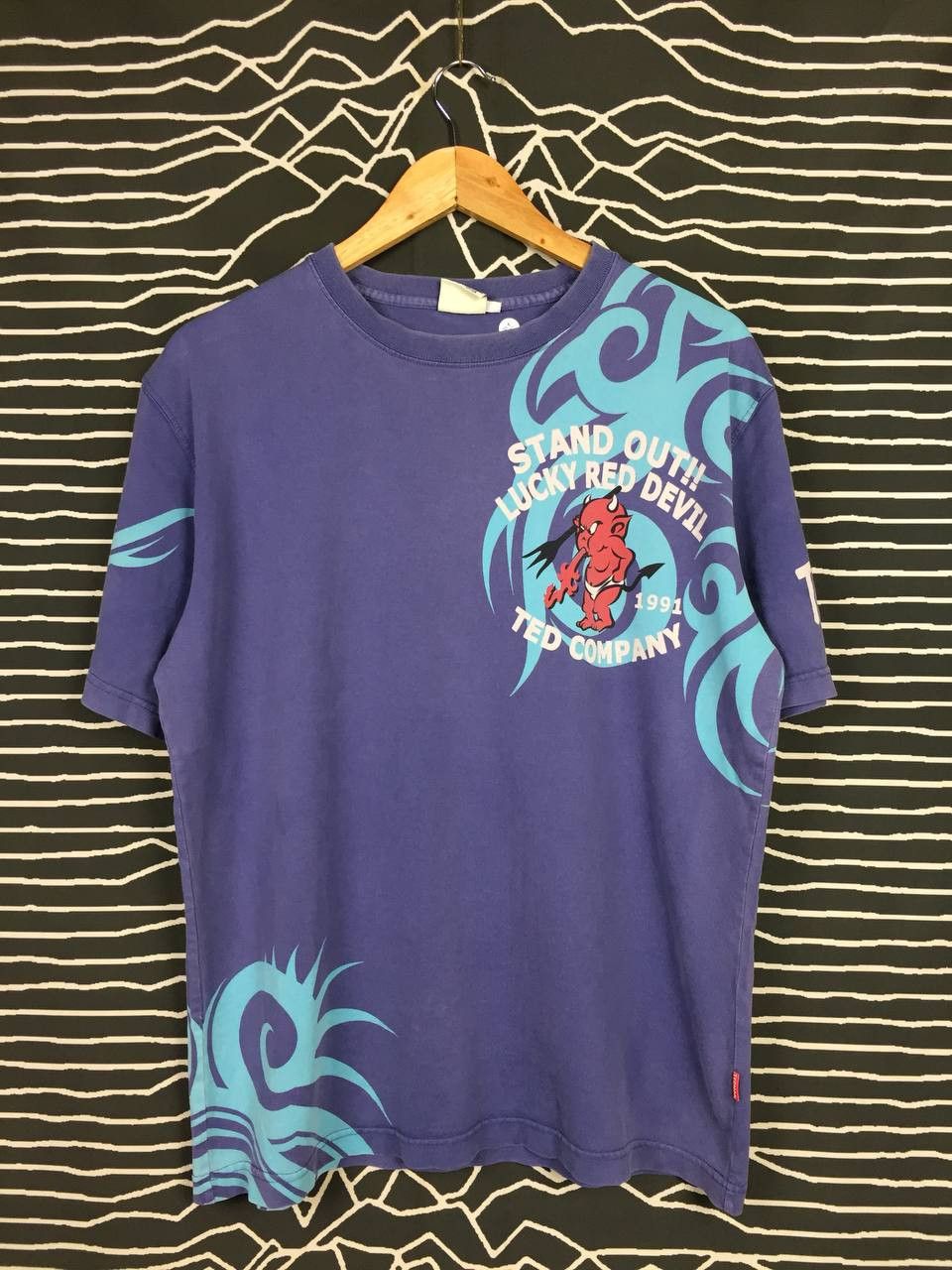 Japanese Brand Ted Company Devil's Equipment I Will Engrave With Soul Tee Size US L / EU 52-54 / 3 - 5 Thumbnail