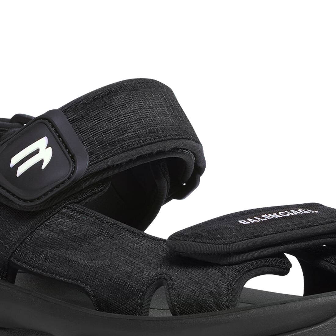 Balenciaga o1mt1gz0325 Tourist Sandals in Black Size US 8 / IT 38 - 7 Thumbnail