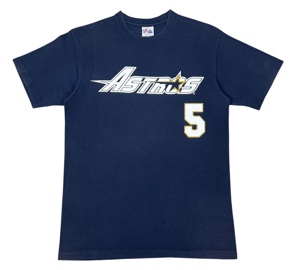 MLB × Majestic × Vintage 90s Vintage MLB Houston Astros Jeff Bagwell tee Size US M / EU 48-50 / 2 - 1 Thumbnail
