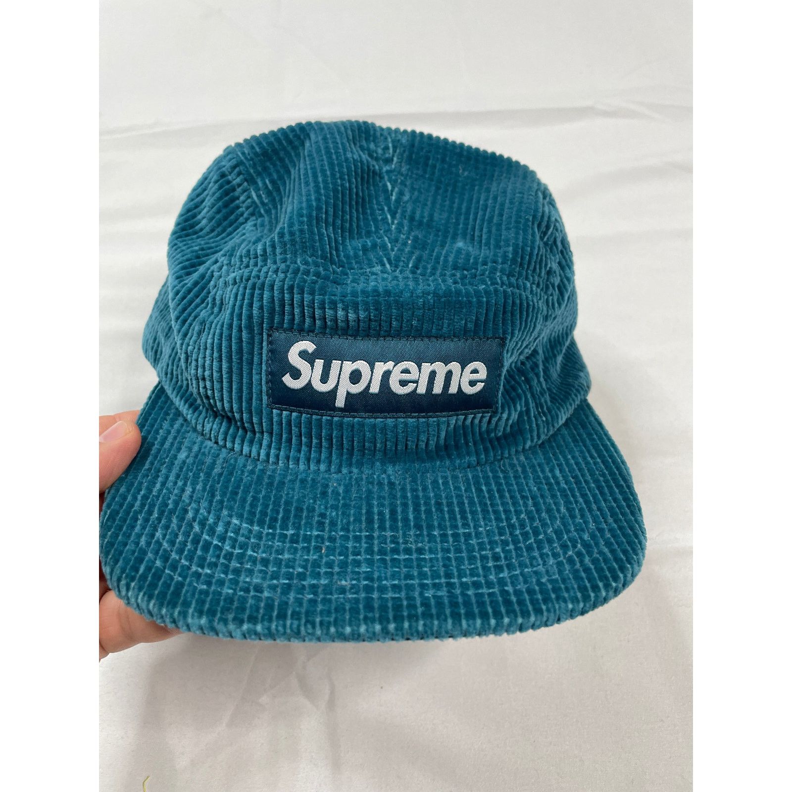 Supreme Supreme Blue Suede Cap OS Size ONE SIZE - 1 Thumbnail