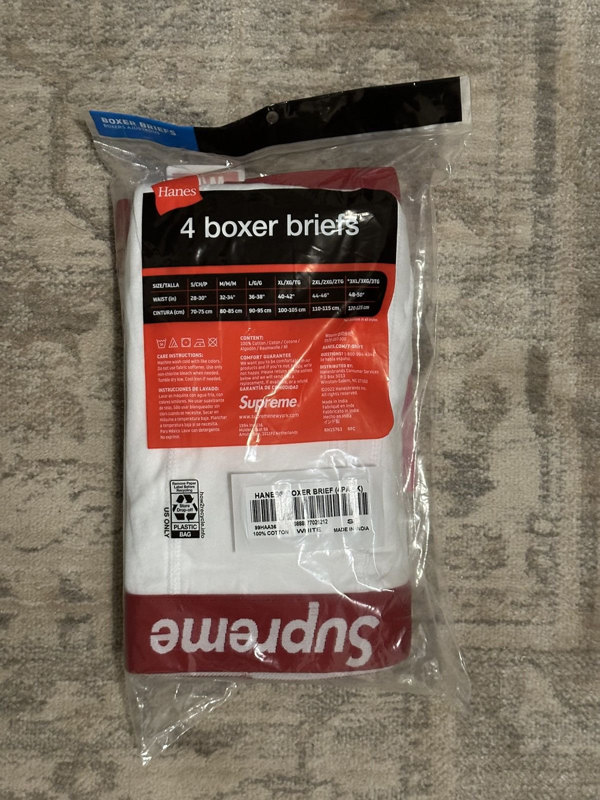 Supreme Supreme Hanes Boxers 4-Pack - S Size ONE SIZE - 2 Thumbnail