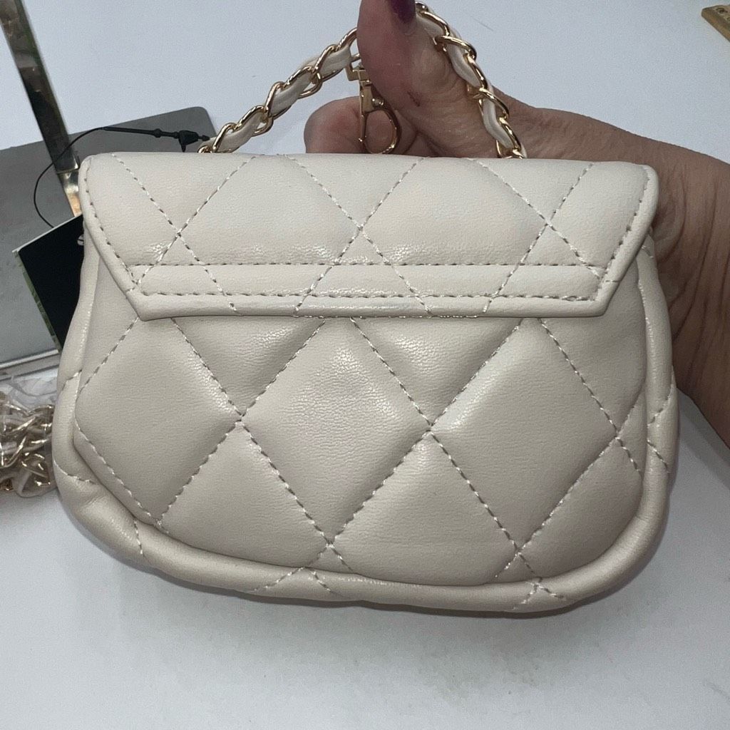 Badgley Mischka Badgley Mischka vegan Leather Off White Mini Bag Size ONE SIZE - 5 Thumbnail