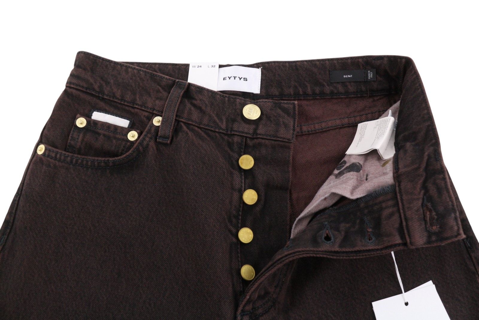 Eytys BENZ SEPIA BAGGY FIT W24/L32 Brown Faded RRP370 88874 Size 24" / US 00 / IT 34 - 5 Thumbnail