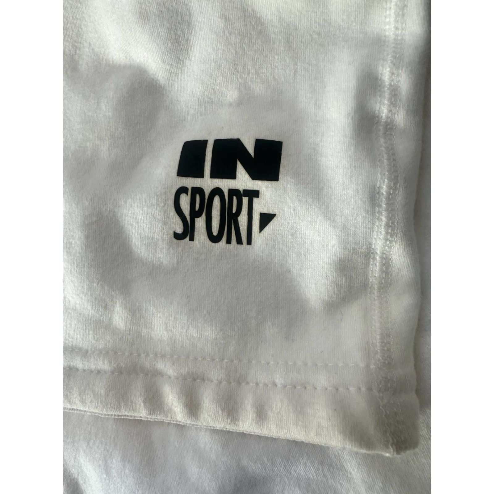 Vintage VINTAGE In Sport Athletic Shorts Mens L White 90s Deadstock NWT Made in USA Knit Drawstring Waist 12” Inseam 12” Rise 12” Leg Opening Mens Size US 33 - 7 Thumbnail