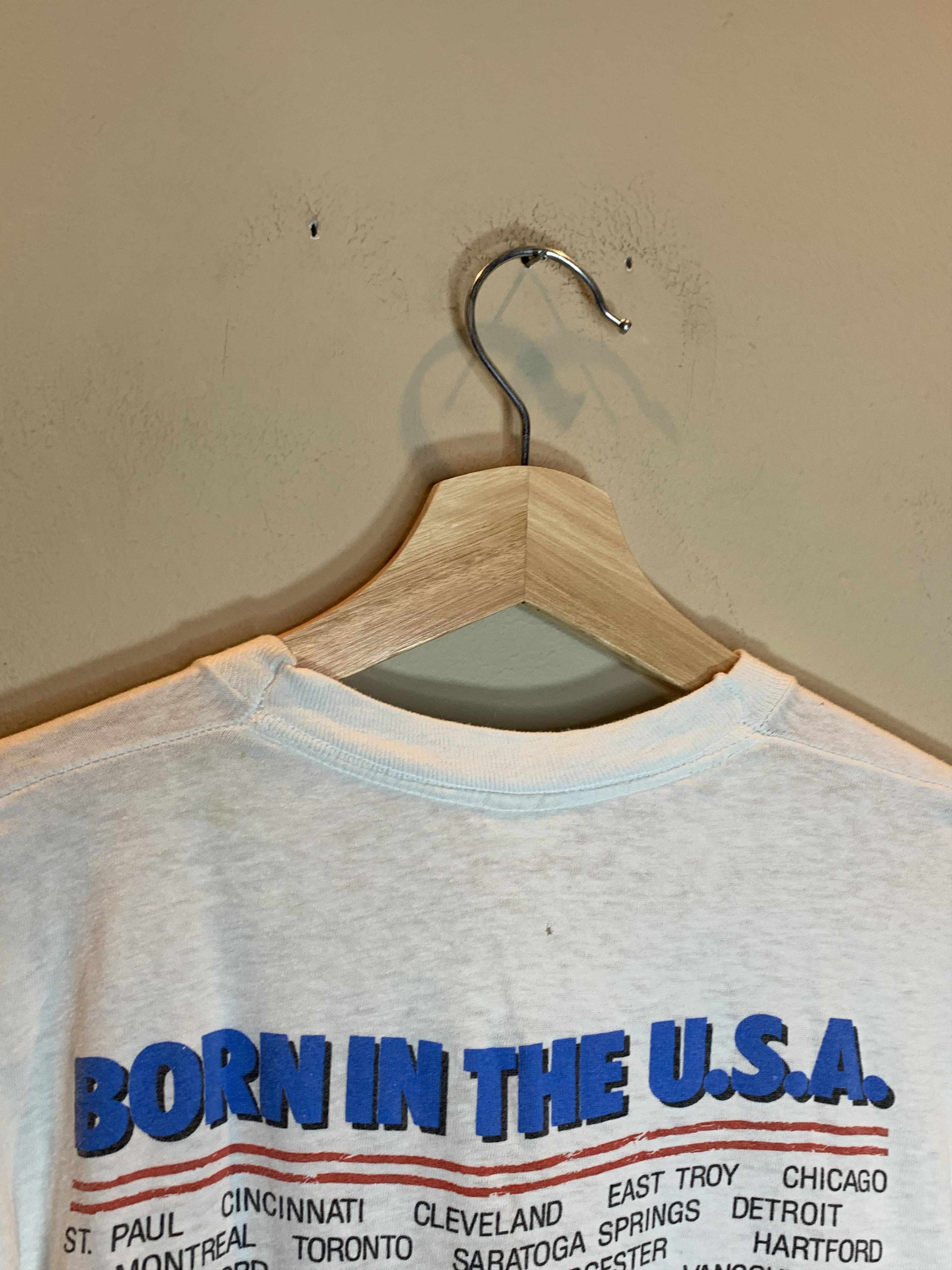 Band Tees *RARE* Vintage 1984 Bruce Springsteen E St World Tour Shirt Size US S / EU 44-46 / 1 - 8 Thumbnail