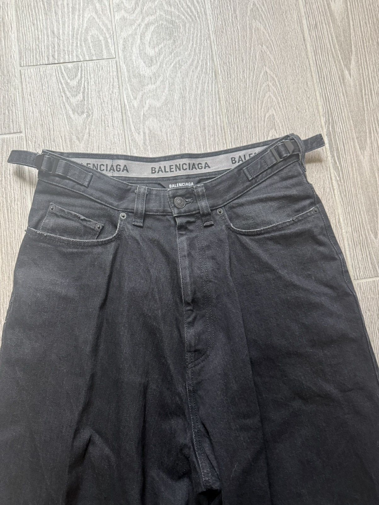 Balenciaga Balenciaga Black Baggy Skater Japanese Denim Jeans