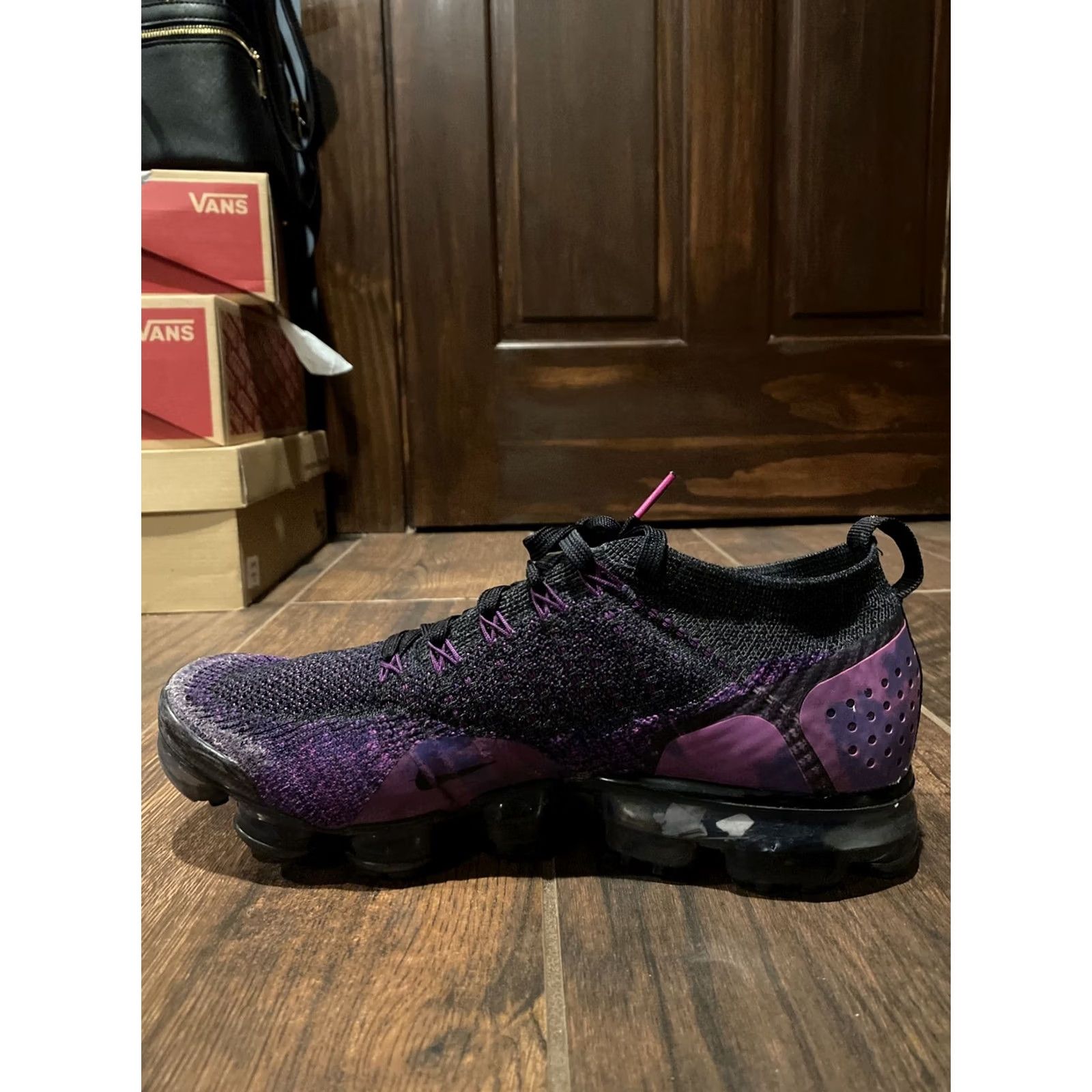 Nike Nike Mens VaporMax Vapormax 2 Midnight Purple Size 9 942842-013 2018 Vapormax Sneaker Mens Purple Shoes Good Used Condition Size US 9 / EU 42 - 6 Thumbnail