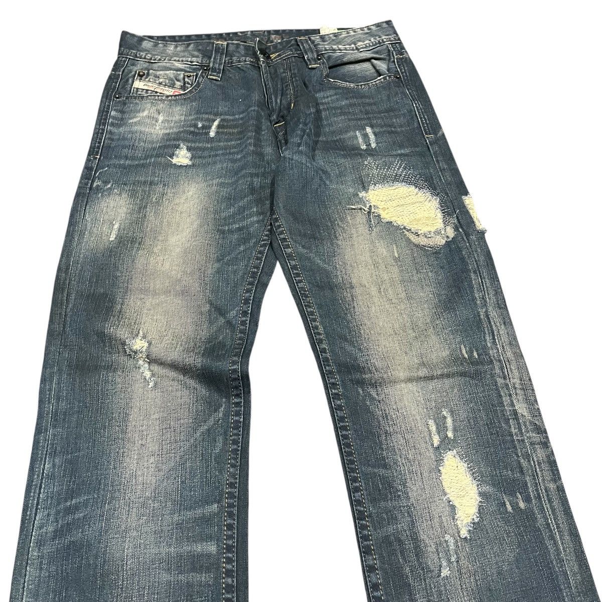 Diesel Black Gold Distressed Diesel Mod Zatiny Denim Pant 30x32 Size US 28 / EU 44 - 4 Thumbnail