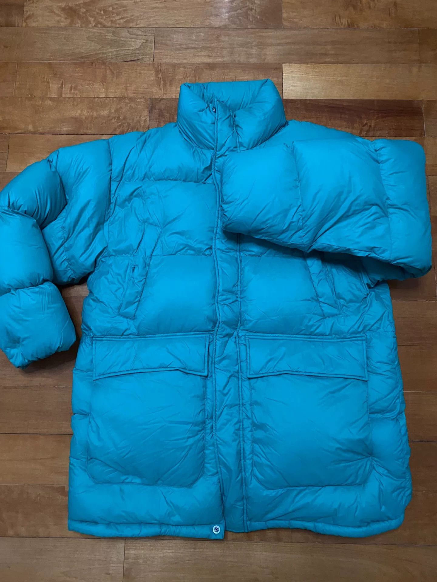 Beams Japan stylish teal puffer jacket for winter wear Size US M / EU 48-50 / 2 - 1 Thumbnail