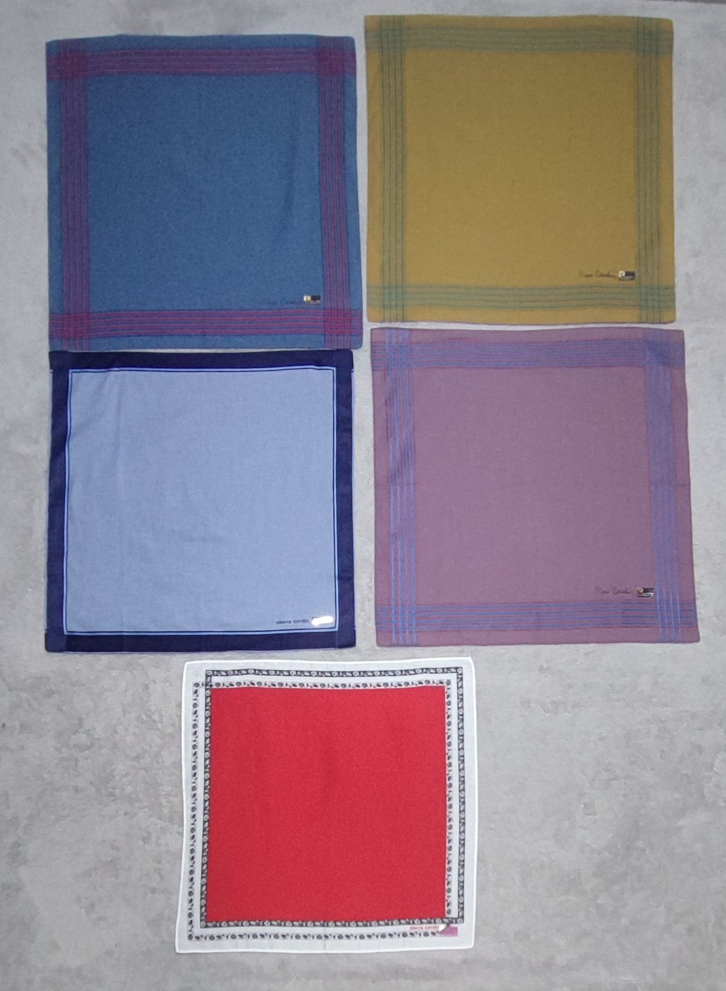 Pierre Cardin Vintage Luxury Pierre Cardin Pocketsquare - Set of 5 - NWT Size ONE SIZE - 1 Thumbnail