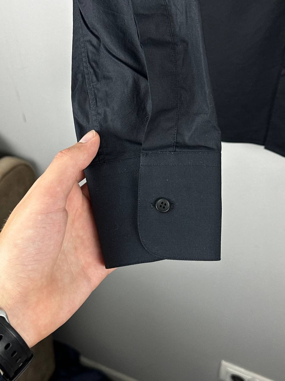 Dolce & Gabbana Dolce & Gabbana Luxury Black Long Sleeve Shirt Size US M / EU 48-50 / 2 - 7 Thumbnail