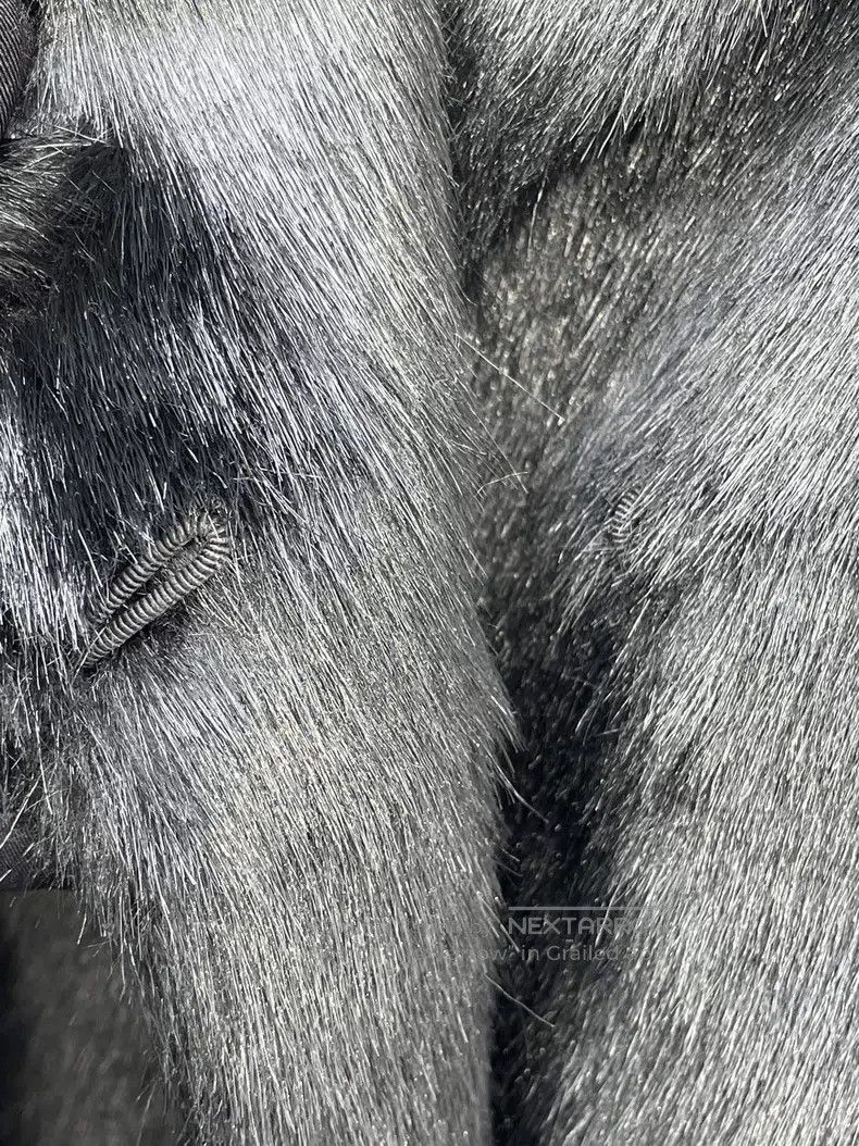 Saint Laurent Paris Saint Laurent Paris Black eco-fur coat Size S / US 4 / IT 40 - 4 Thumbnail