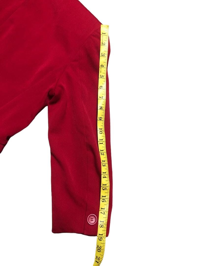 Christian Dior Monsieur Christian Dior PRET-A-PORTER Red Coat Jacket No Collar Size M / US 6-8 / IT 42-44 - 17 Thumbnail