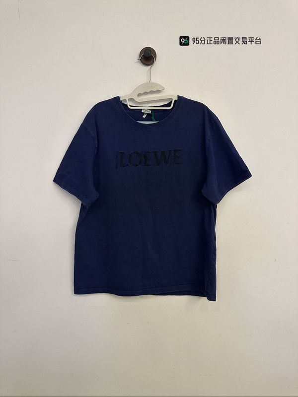 Loewe LOEWE FW23 Solid Logo Embroidery Short-Sleeve T-Shirt Size US XL / EU 56 / 4 - 1 Thumbnail
