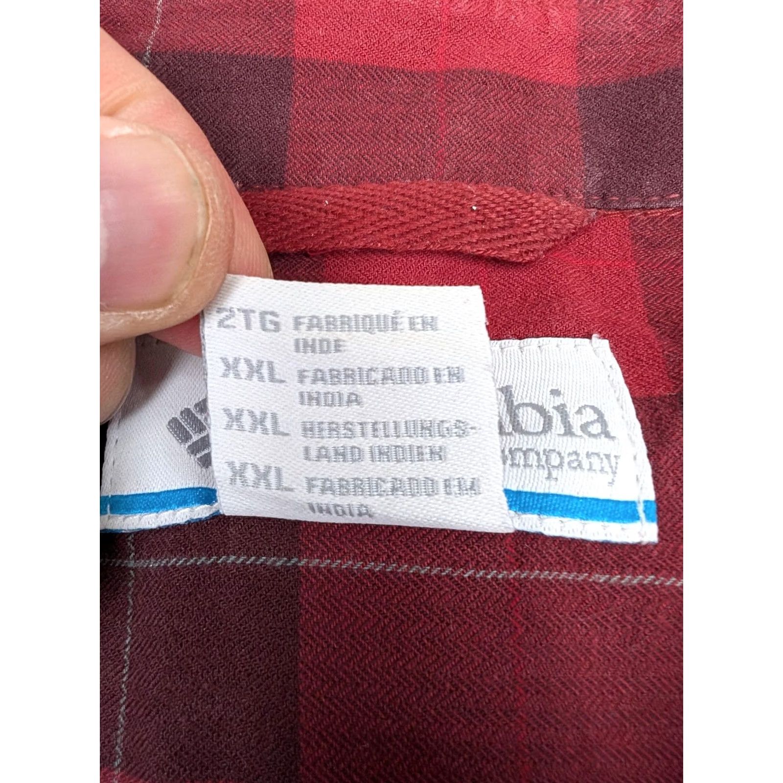 Vintage Columbia Shirt Mens 2XL Red Plaid Long Sleeve Button Front Cotton Casual Size US XXL / EU 58 / 5 - 5 Thumbnail