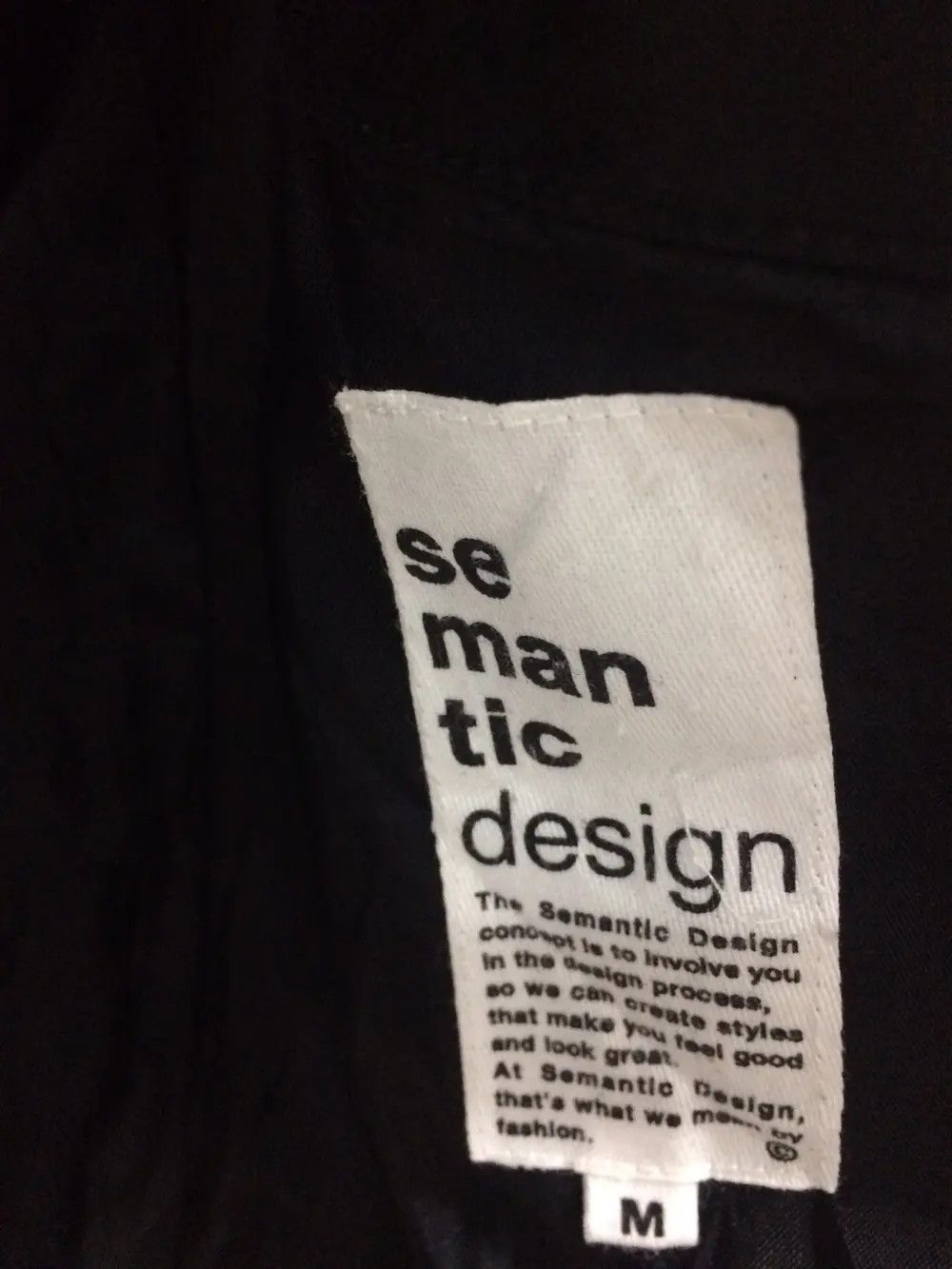 semanticdesign Japanese Brand Semantic Design Black Button Jacket Size US S / EU 44-46 / 1 - 5 Thumbnail