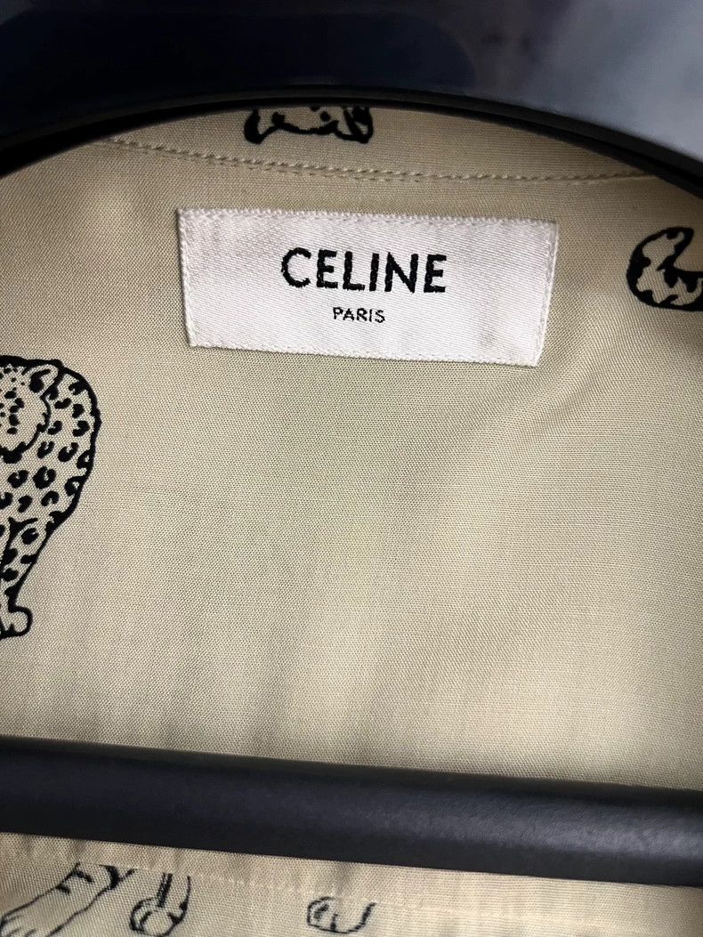 Celine CELINE size 40 Tiger and leopard full printed shirt short Size US XXS / EU 40 - 3 Thumbnail