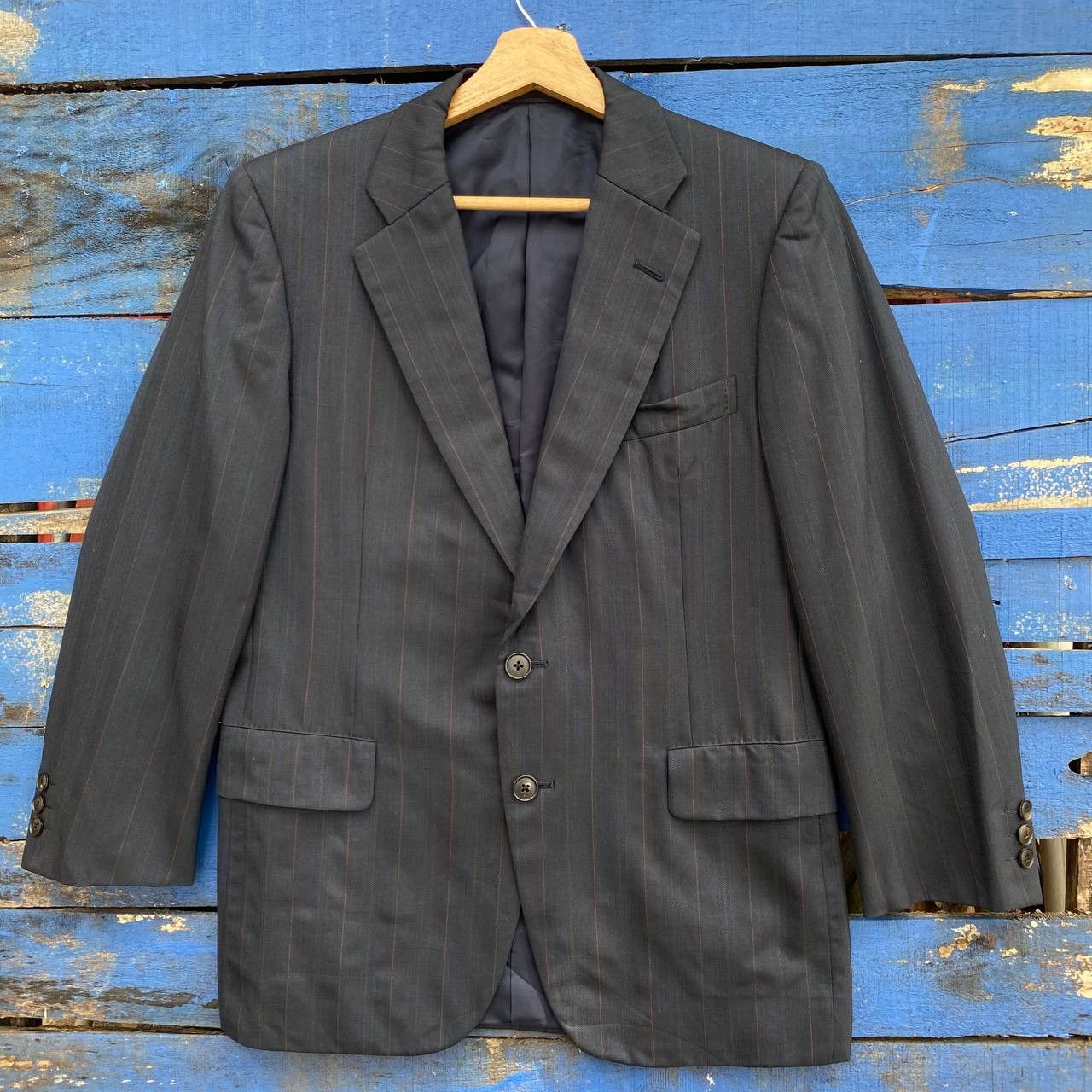 Burberry × Vintage Vintage Buberry Blazer Coat Jacket Size US M / EU 48-50 / 2 - 1 Thumbnail