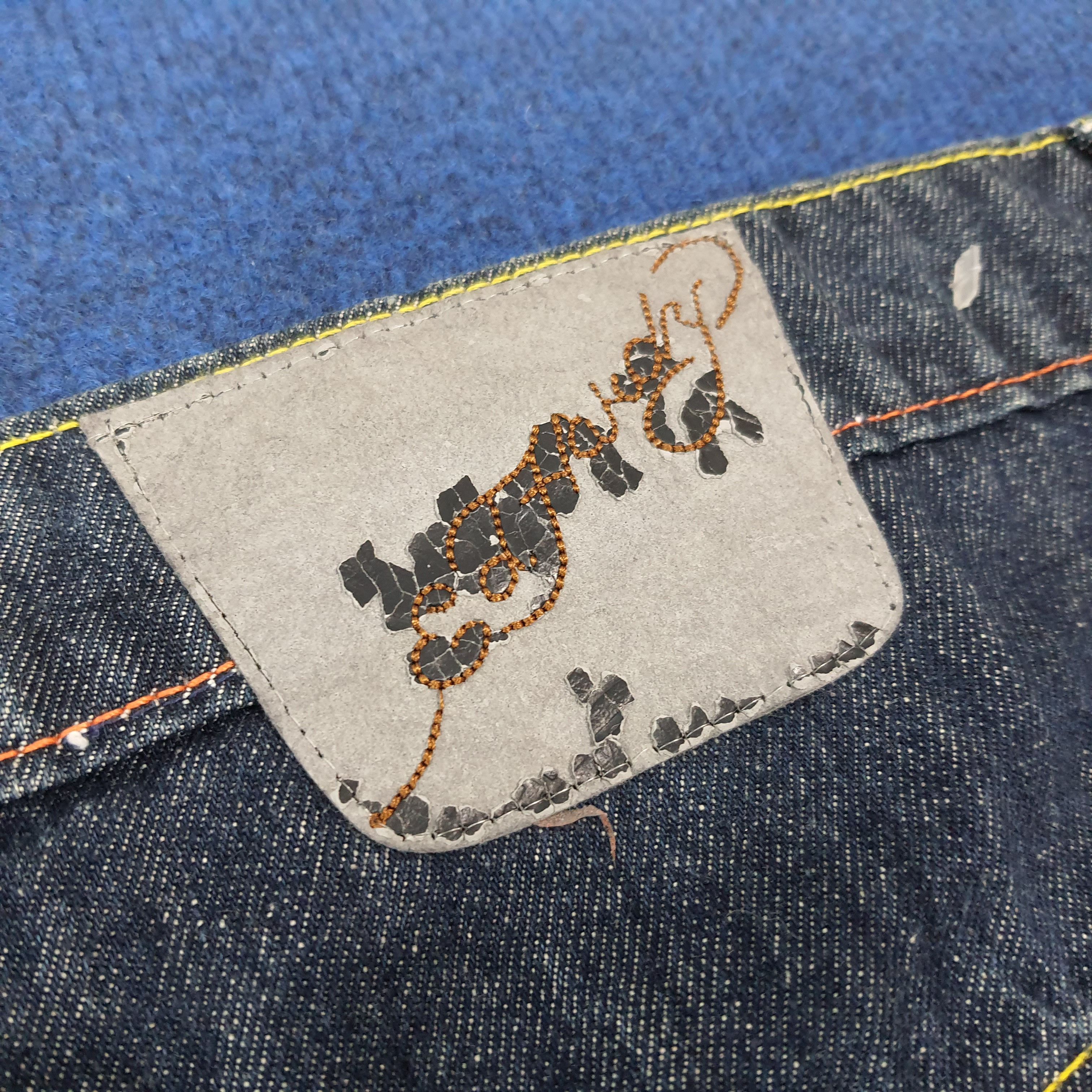 Ed Hardy Vintage Ed Hardy Skull Embroidered Custom Logo Jeans C272N18 Size US 43 - 8 Thumbnail